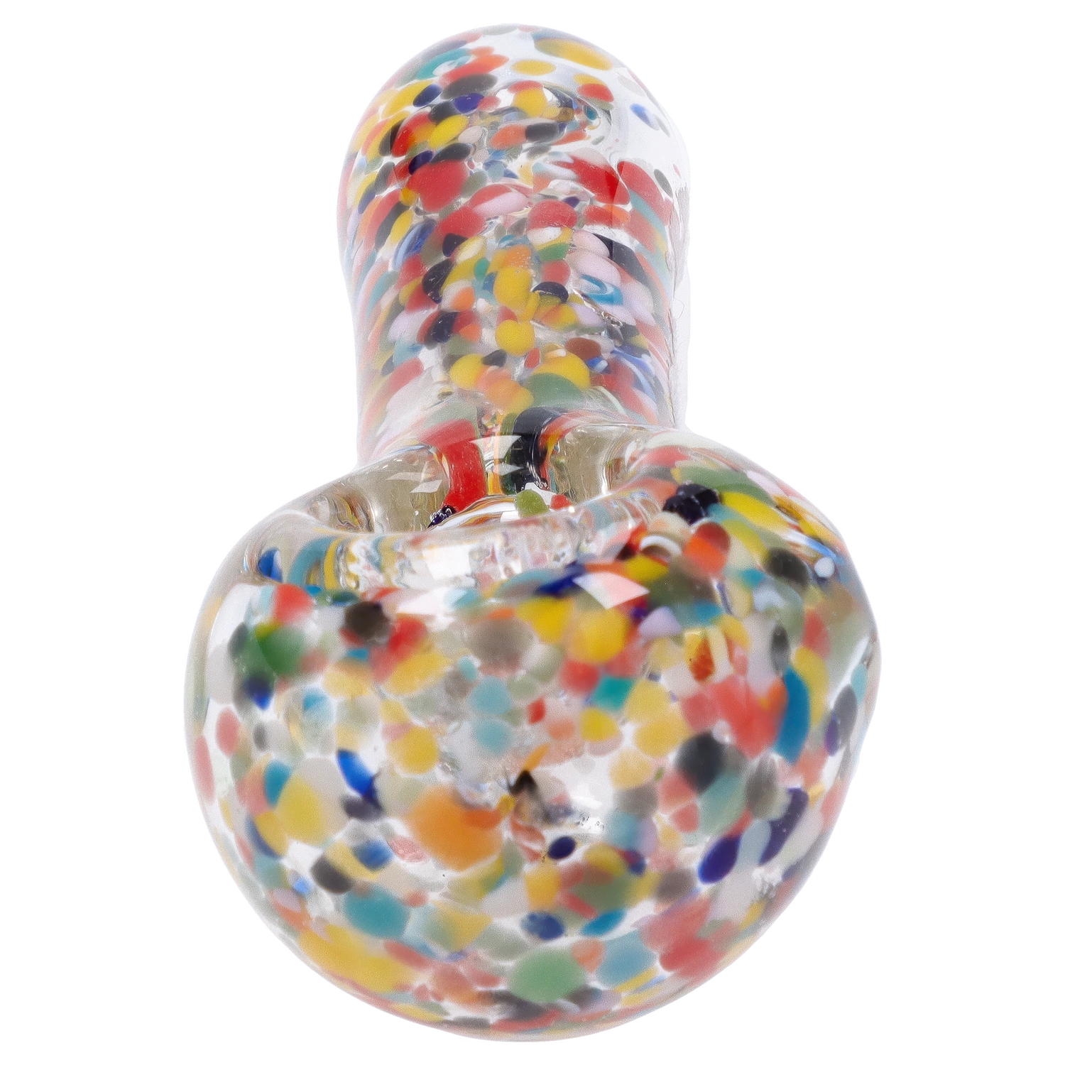 GC 3.5" Spoon pipe In Clear Speckled