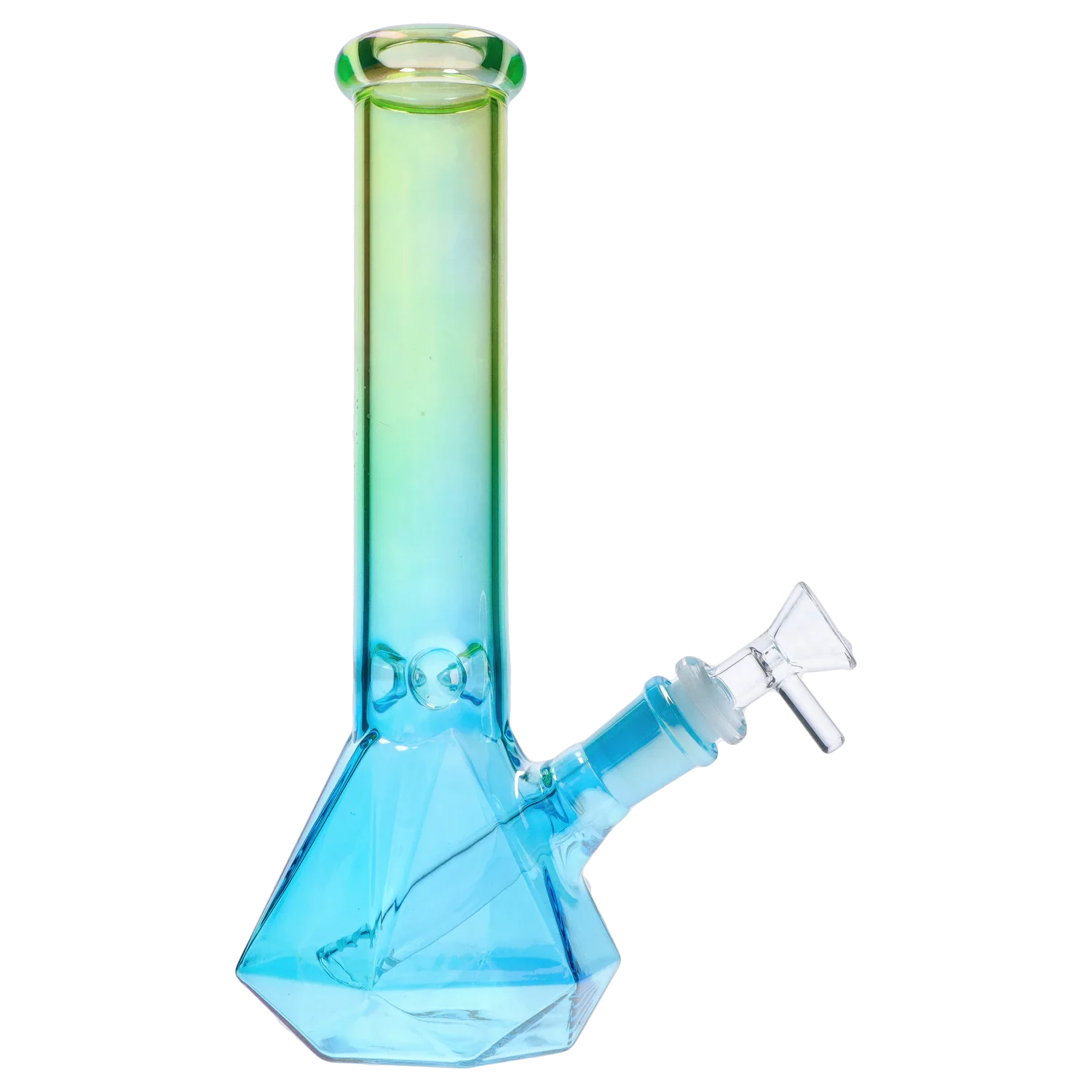 GC Ombré Faceted Base Bong - 10 in.