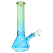 GC Ombré Faceted Base Bong - 10 in.