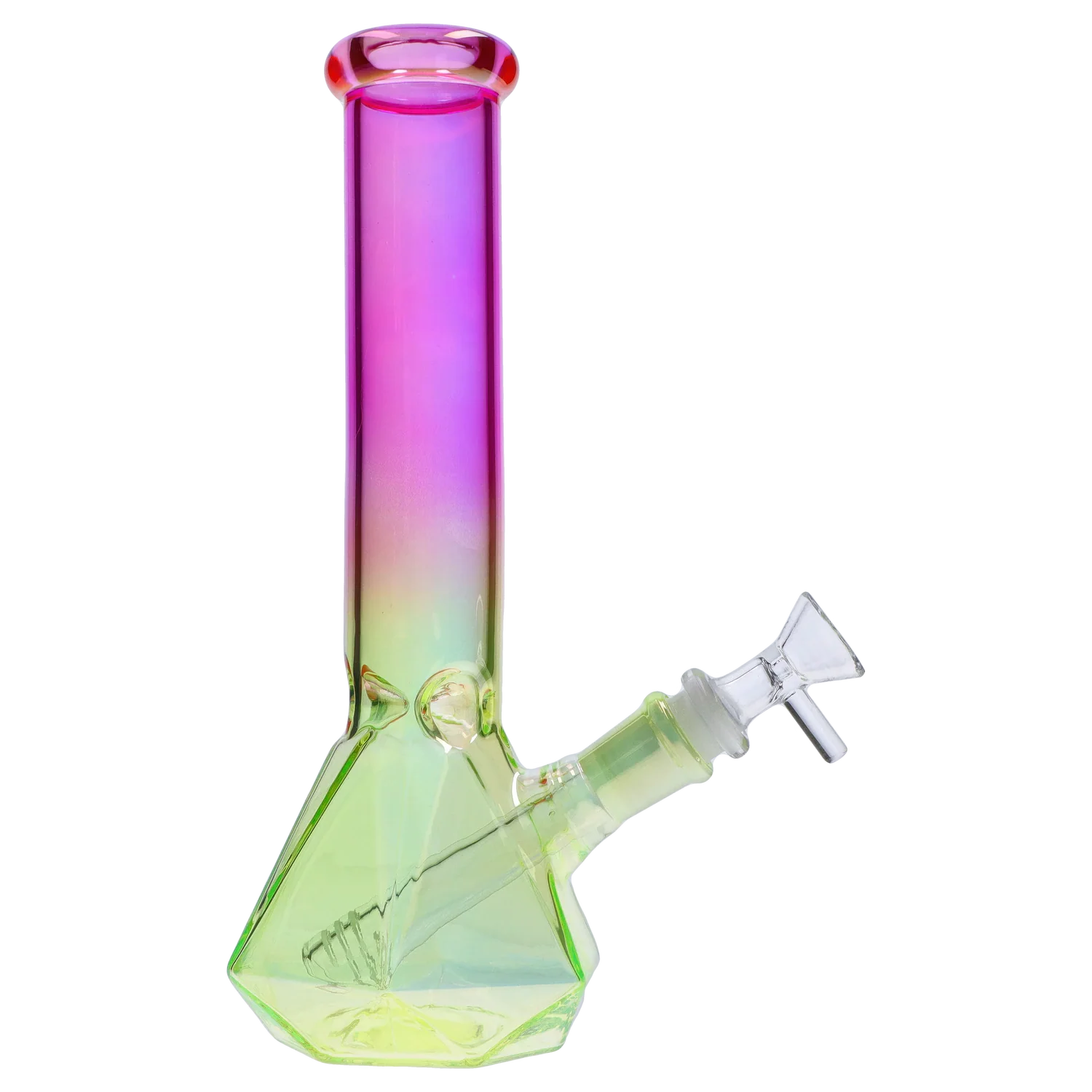 GC Ombré Faceted Base Bong - 10 in.
