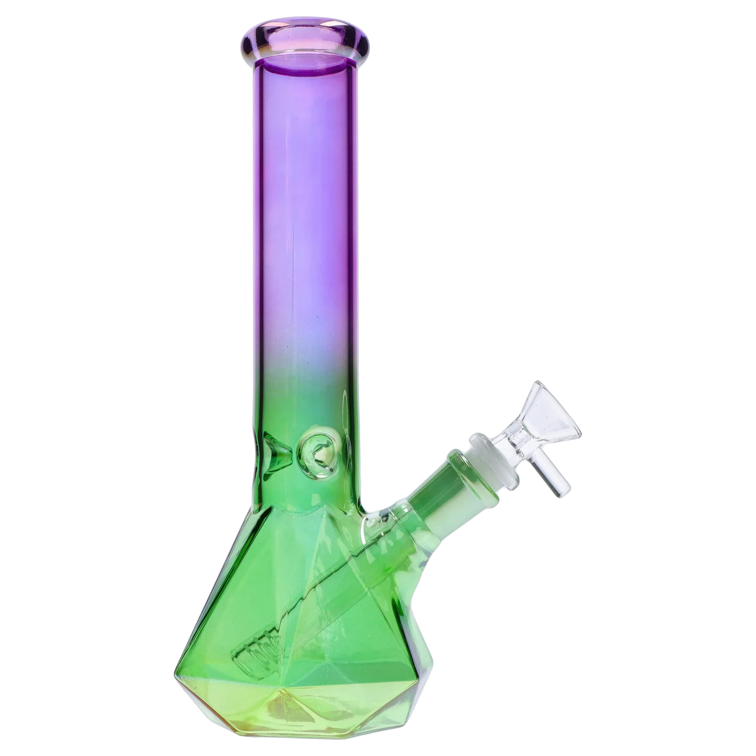 GC Ombré Faceted Base Bong - 10 in.