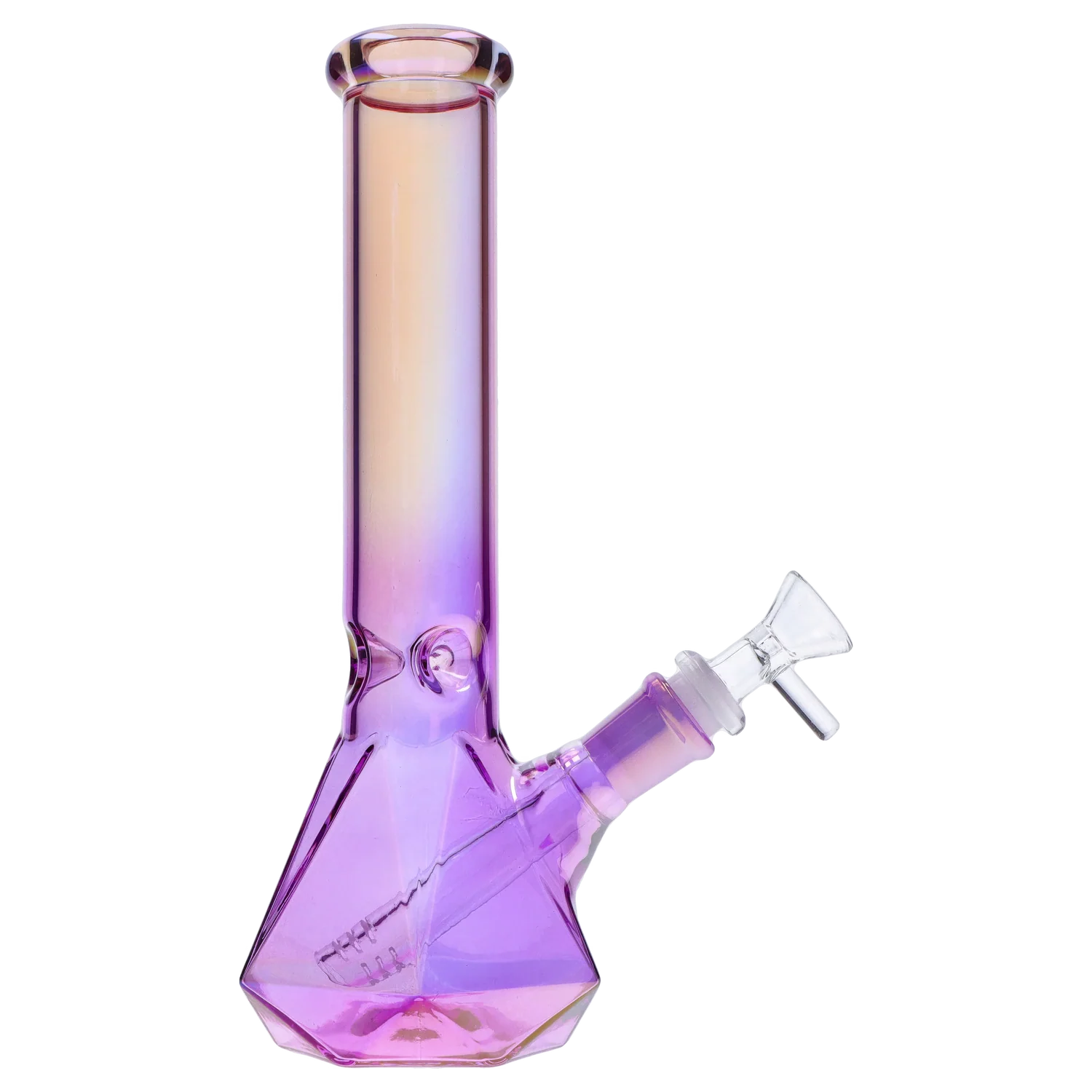 GC Ombré Faceted Base Bong - 10 in.