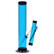 JM Plastics Double Trouble Straight Tube Acrylic Bong - 12 in.