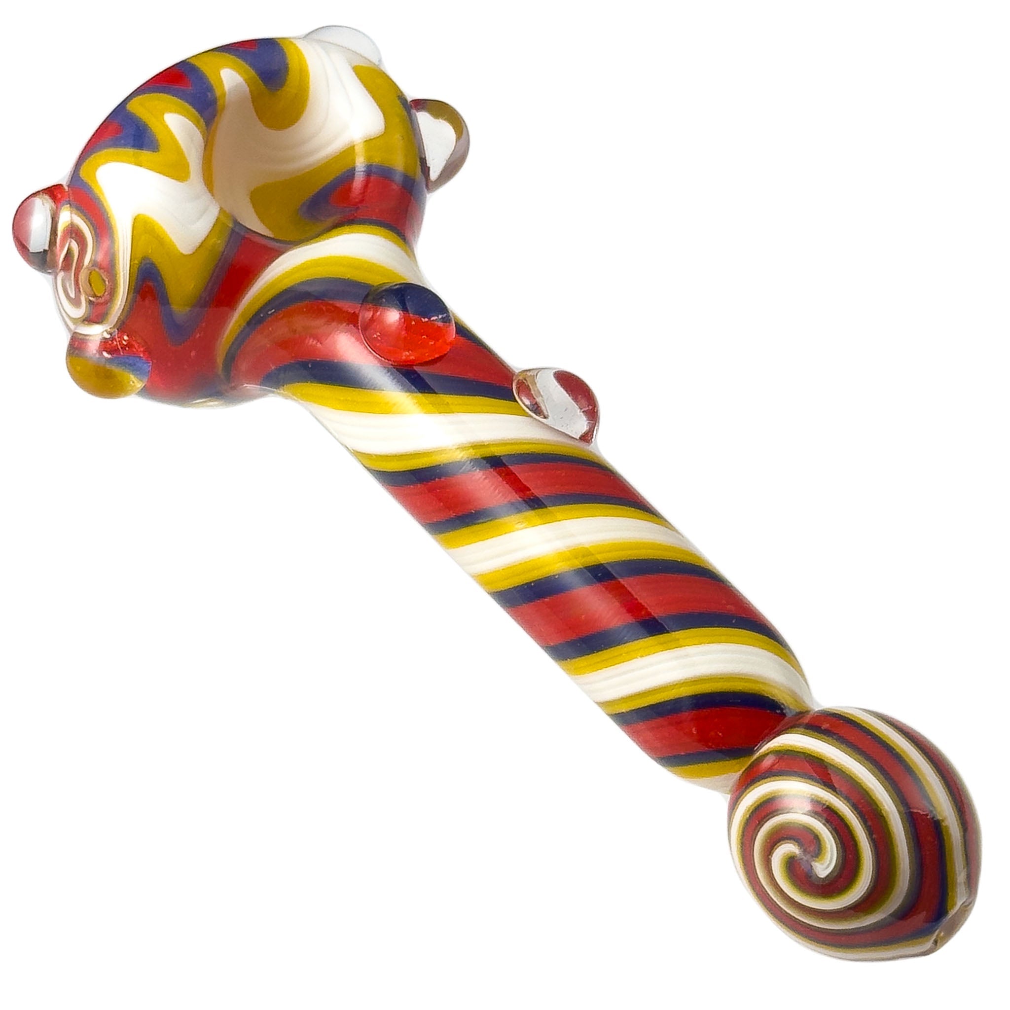 Crush Spiral Body Wig-Wag Head Pipe with Bulb Mouthpiece