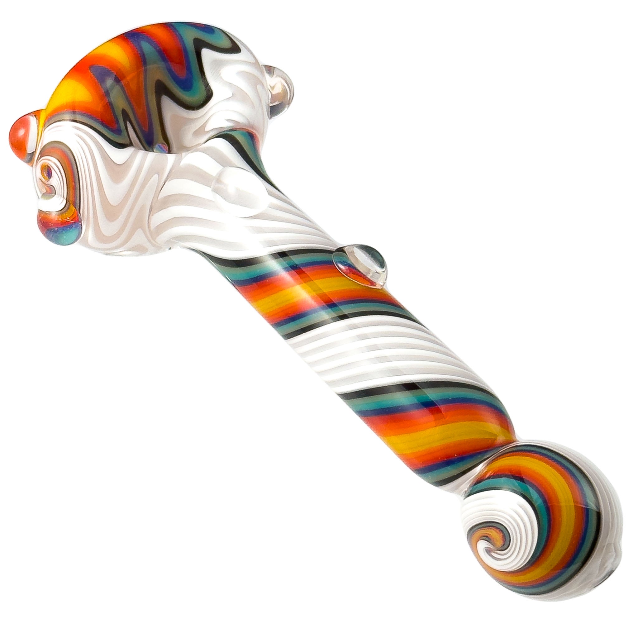 Crush Spiral Body Wig-Wag Head Pipe with Bulb Mouthpiece
