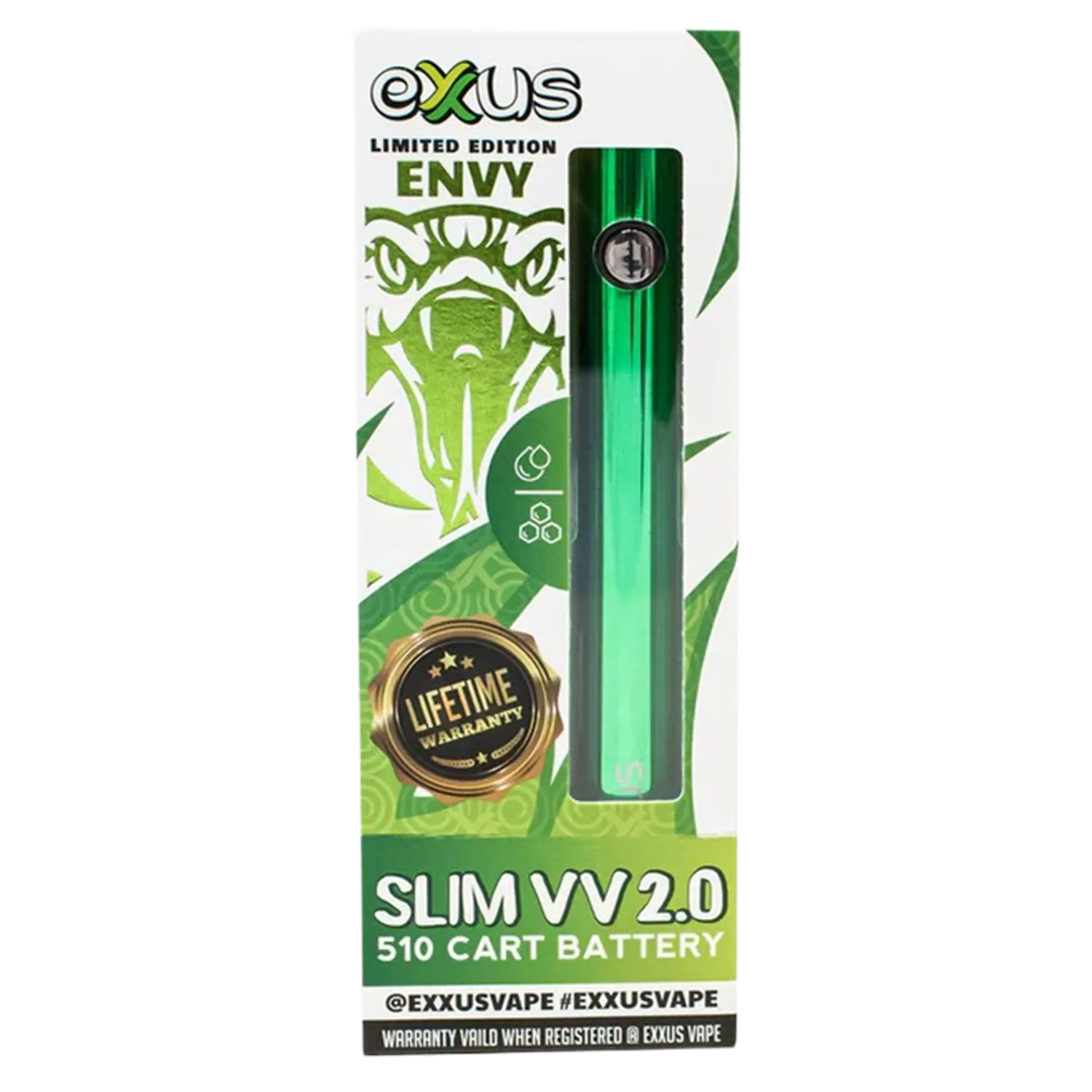 Exxus Vape Slim VV 2.0 Cartridge Vaporizer