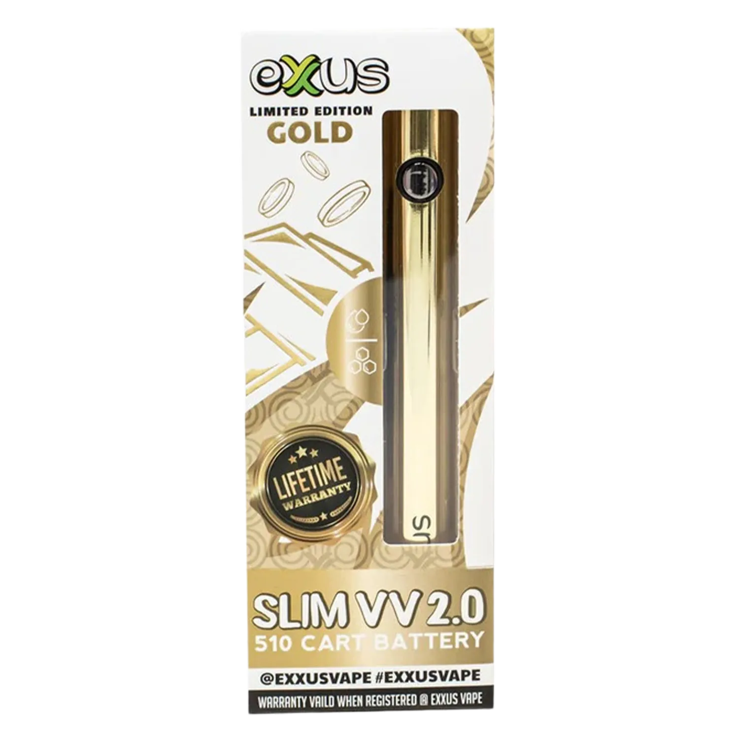 Exxus Vape Slim VV 2.0 Cartridge Vaporizer