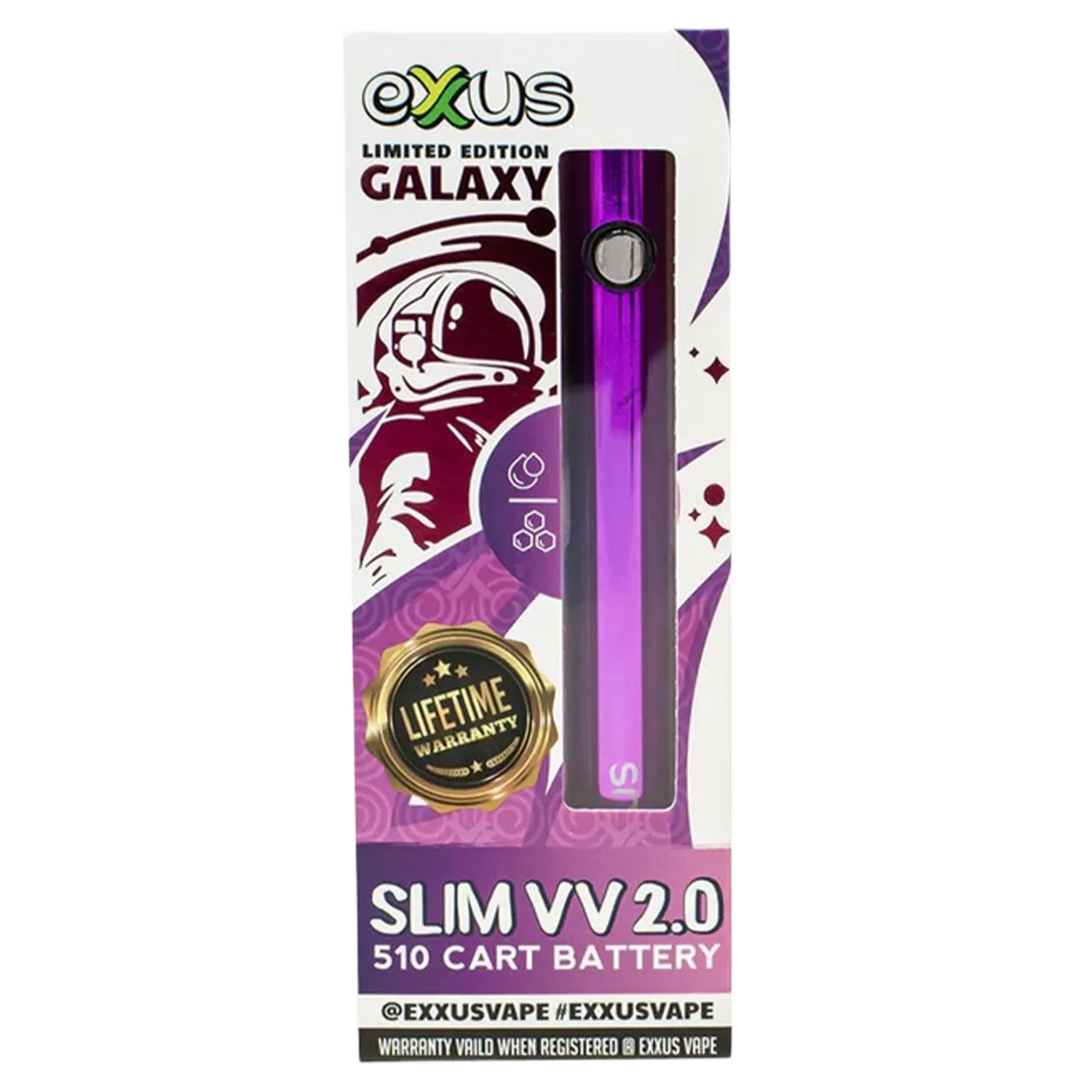 Exxus Vape Slim VV 2.0 Cartridge Vaporizer