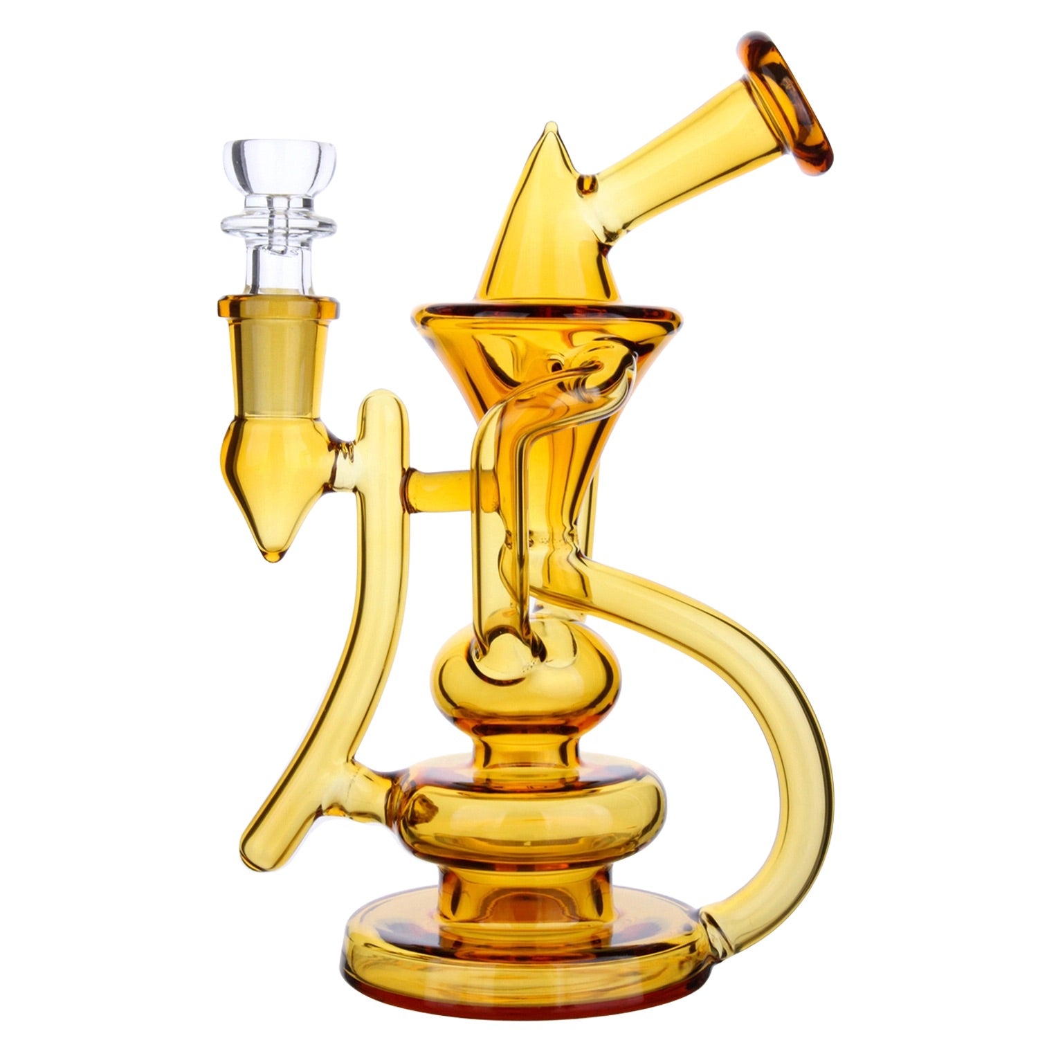 GC Bent Neck Recycler Dual Use Bong - 6.8 in.