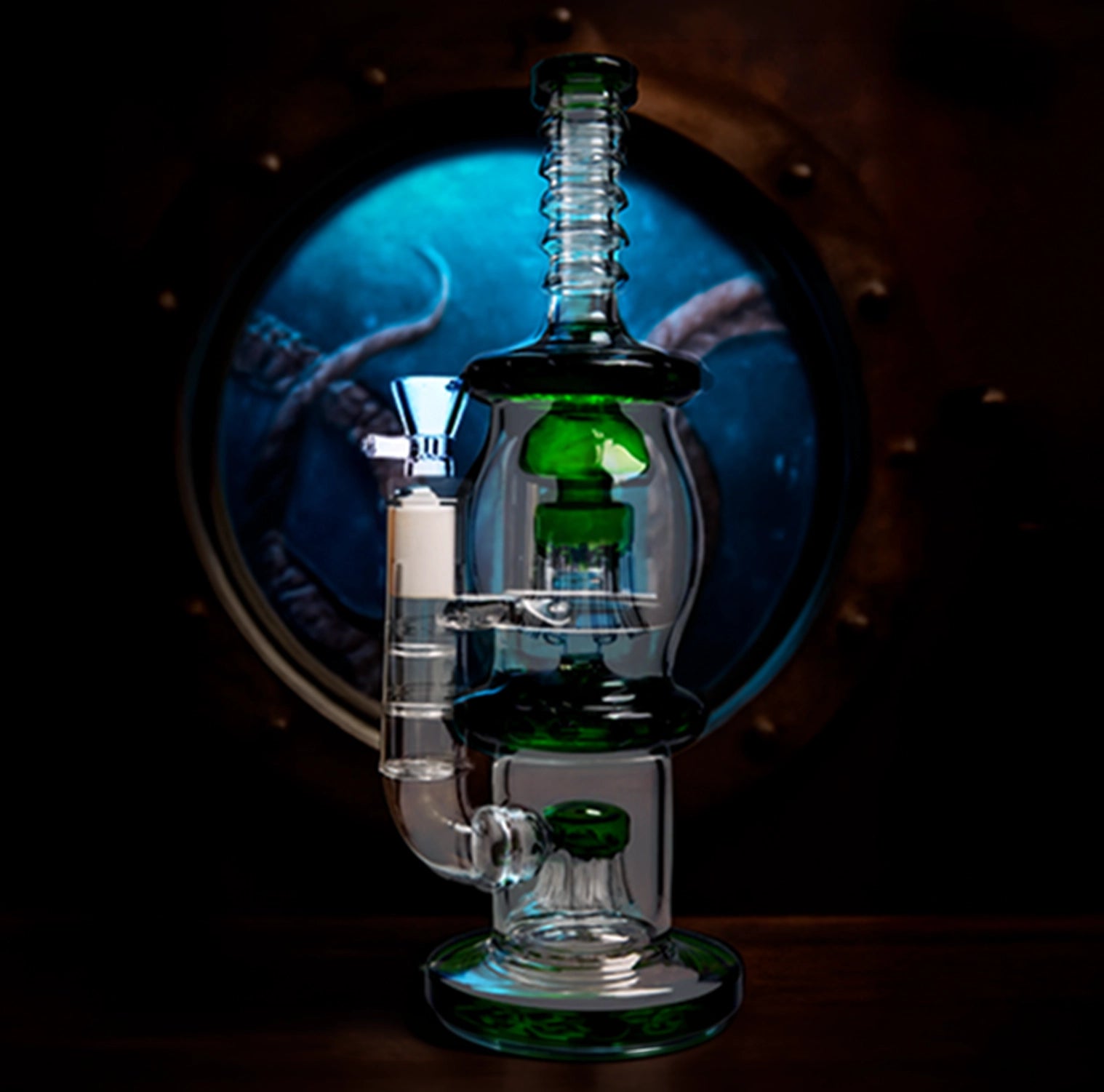GC Straight Tube with Dual Octopus Perc - 13.5 in.