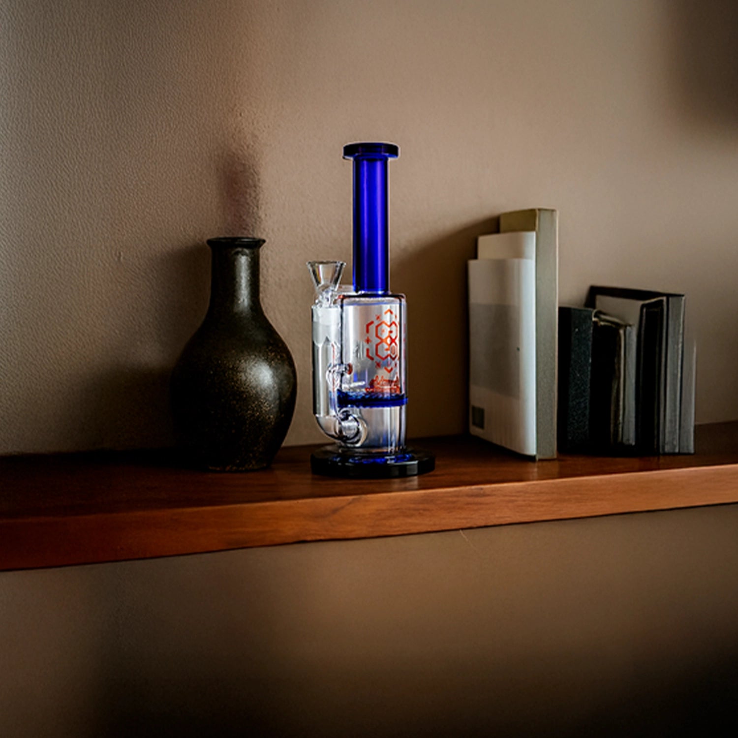 Glasscity Straight Tube Colored Glass Bong