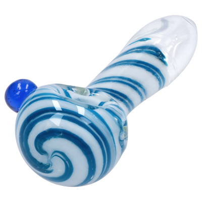 GC 3-inch Glass w/ Marble Hand Pipe
