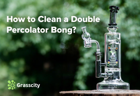 How to clean a double percolator bong?