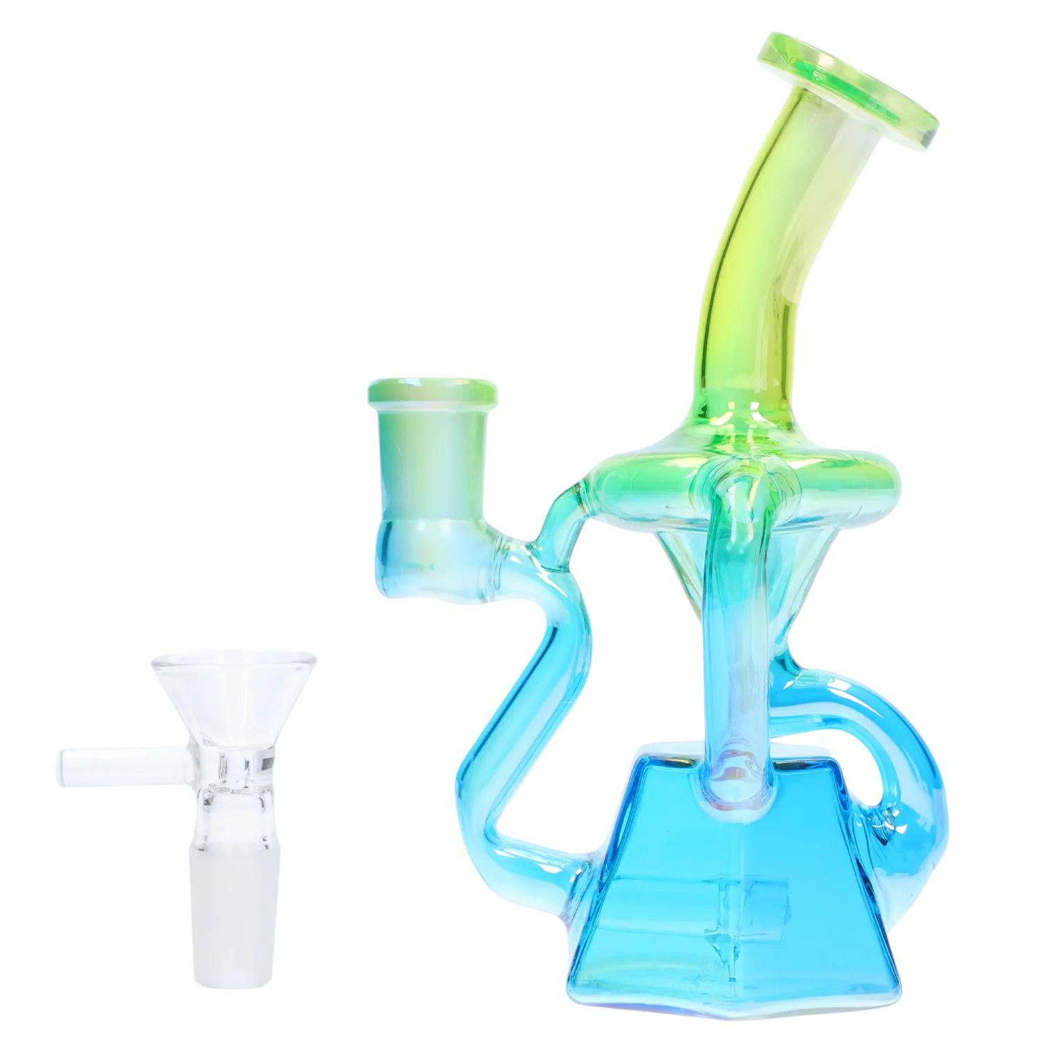 GC Tie-Dye Recycler Bong