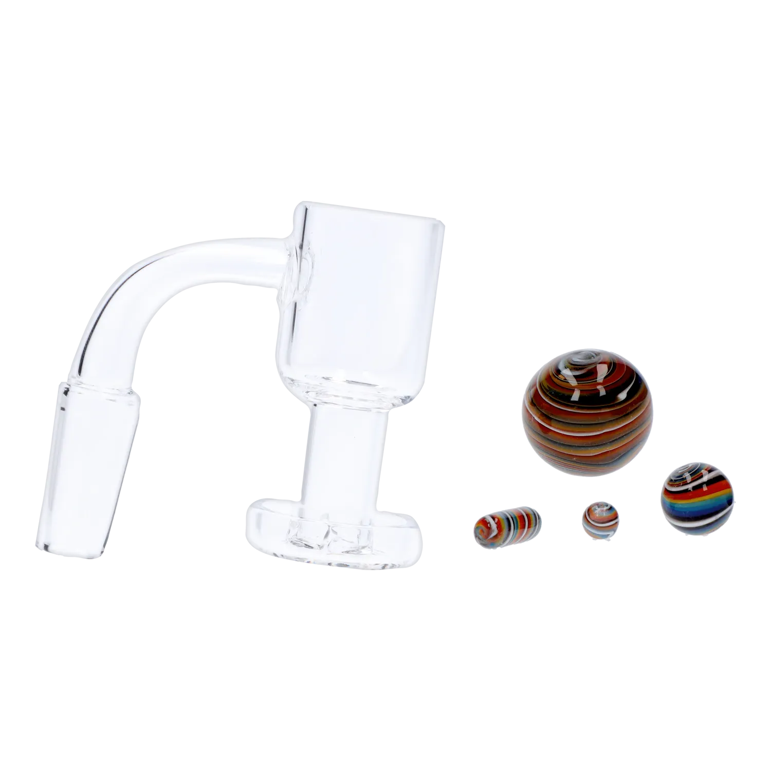 GC Banger Set with Color Terp Beads - 90 degree - Male 14mm