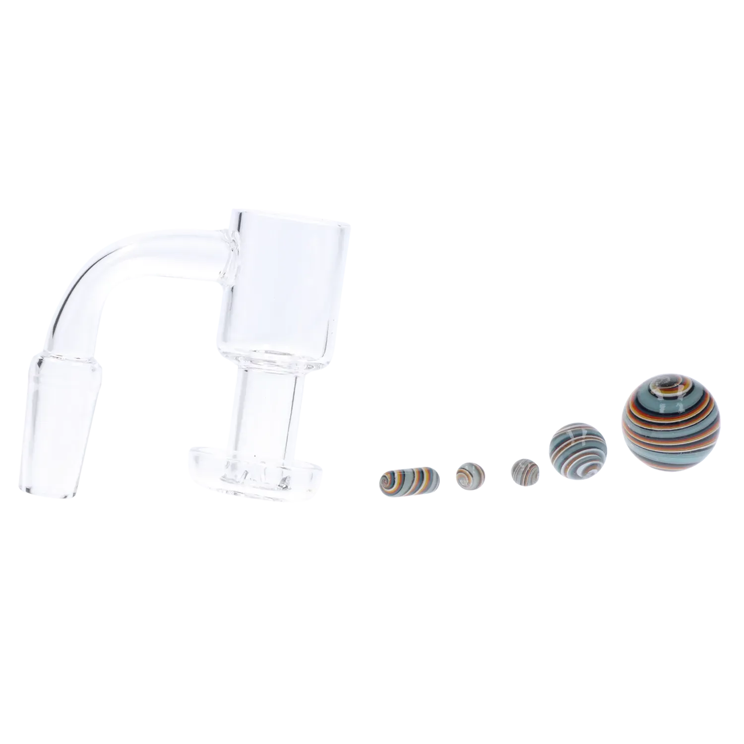 GC Banger Set with Color Terp Beads - 90 degree - Male 14mm