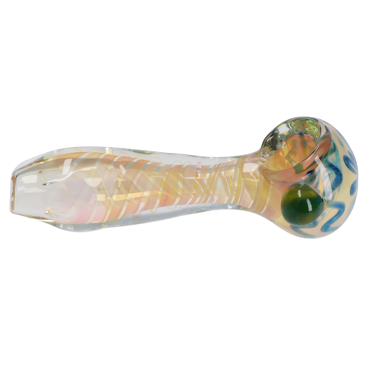 GC Gold Fume Twisty Spoon Pipe - 5 in.