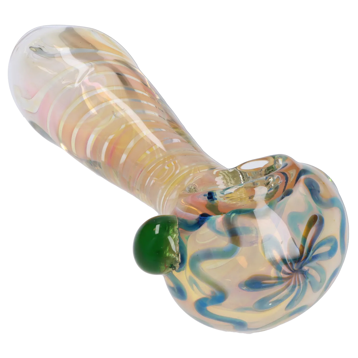 GC Gold Fume Twisty Spoon Pipe - 5 in.