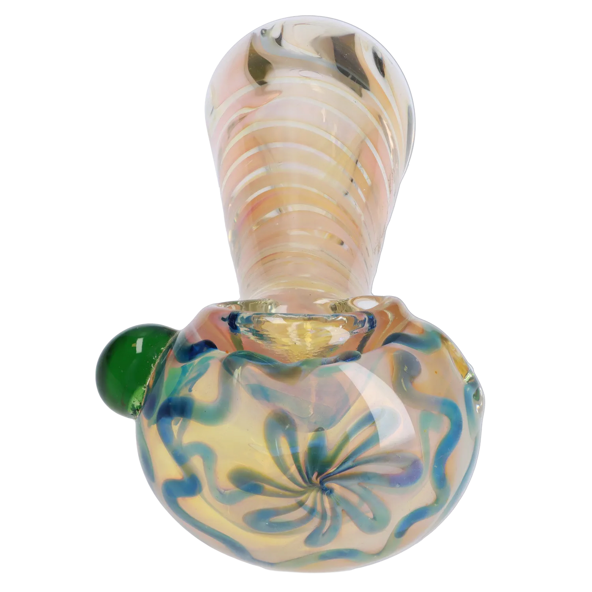 GC Gold Fume Twisty Spoon Pipe - 5 in.