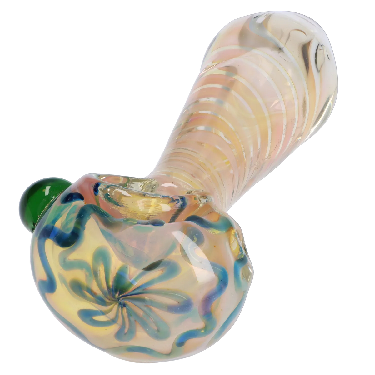 GC Gold Fume Twisty Spoon Pipe - 5 in.