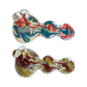 GC Twisty Color Marble Spoon Pipe - 4.5 in.