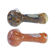 GC Frit Eye Spoon Pipe - 4.5 in.