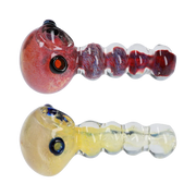GC Frit Head with Marbles Spoon Pipe - 5 in.