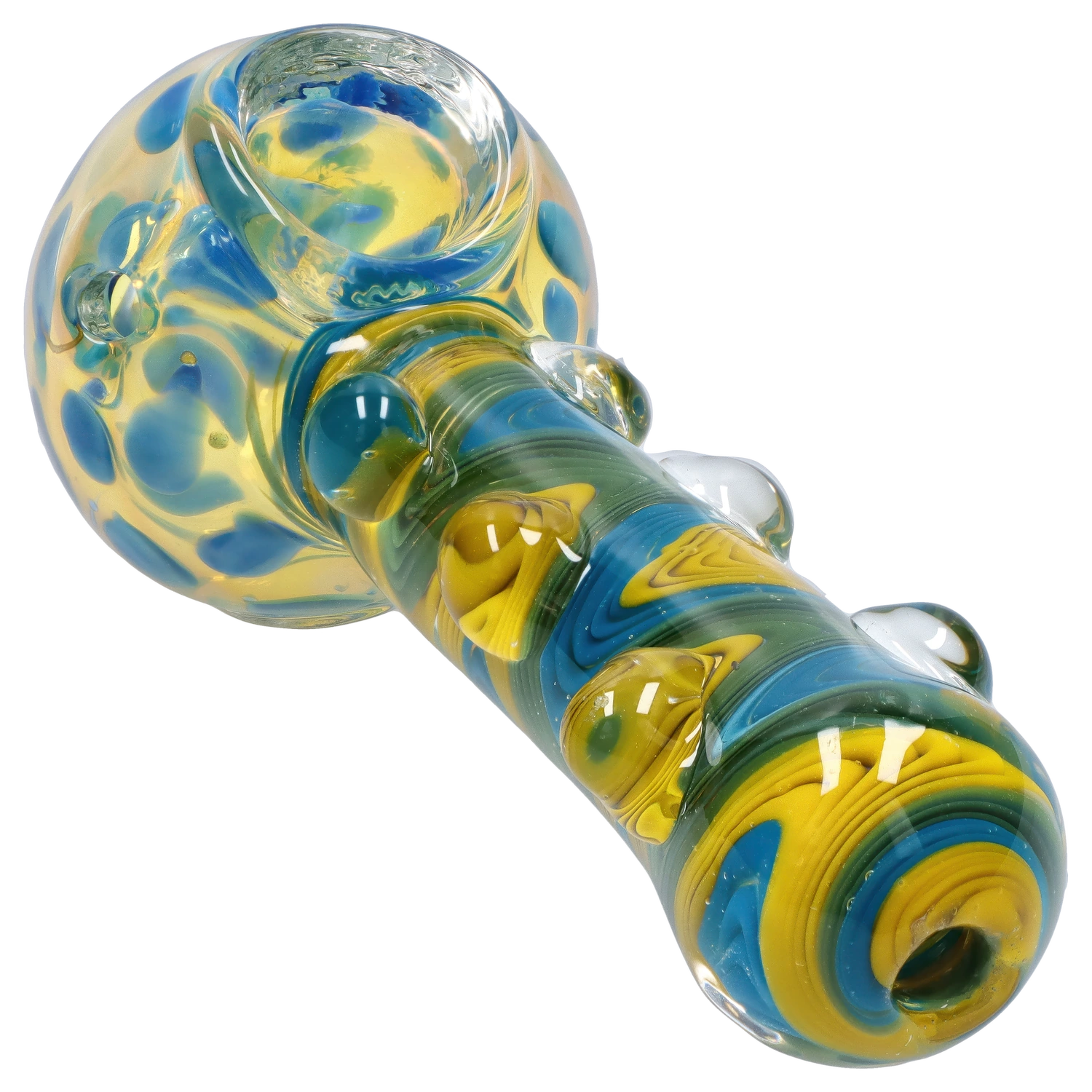 GC Bumpy Color Twist Fume Spoon Pipe