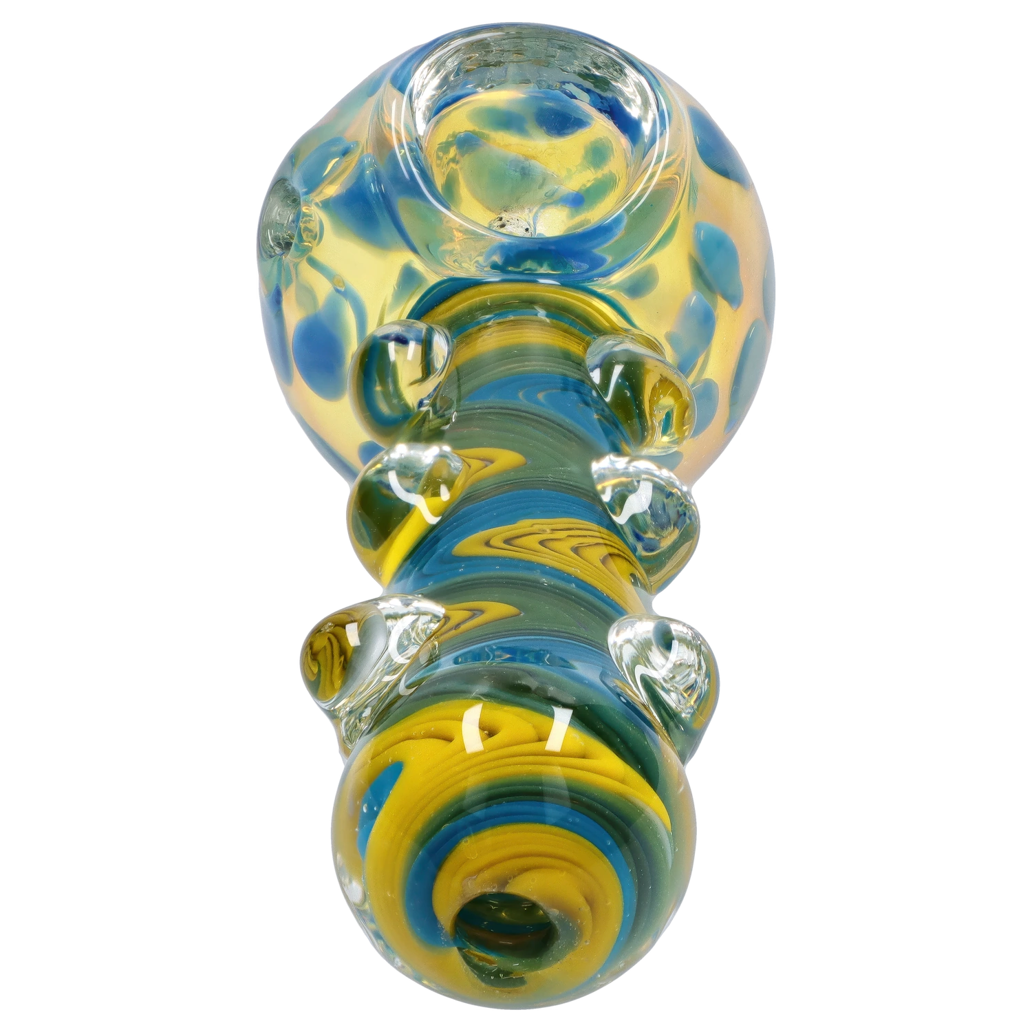 GC Bumpy Color Twist Fume Spoon Pipe
