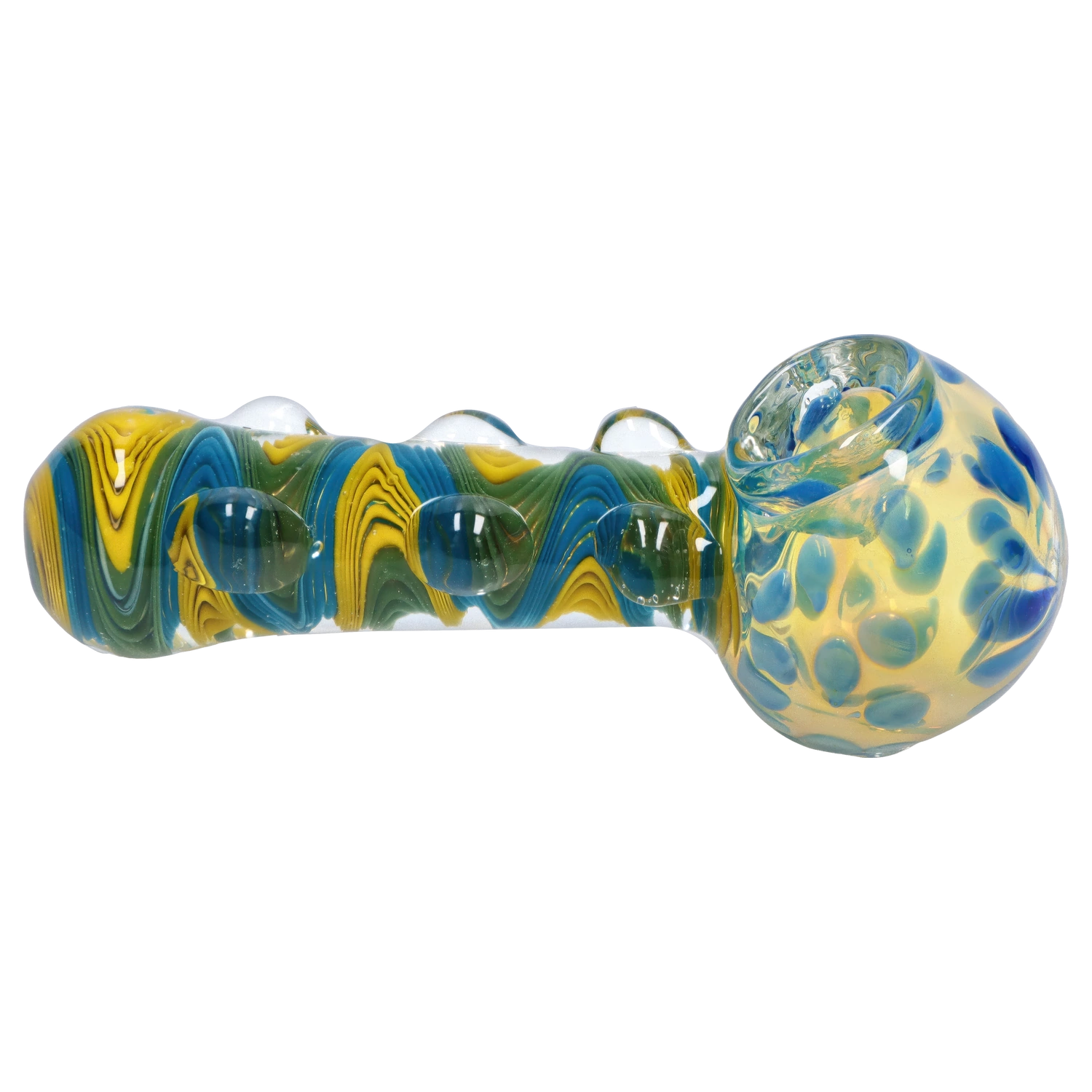GC Bumpy Color Twist Fume Spoon Pipe