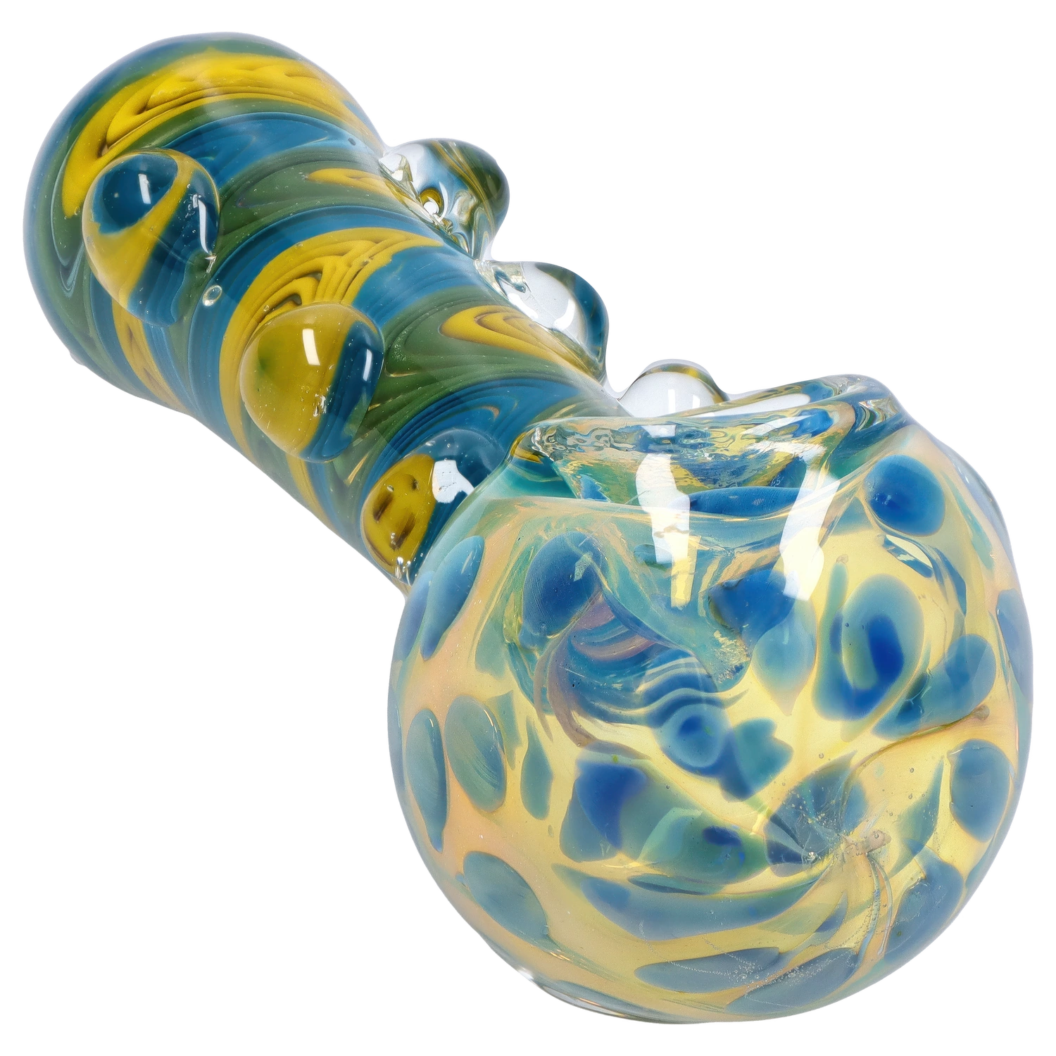 GC Bumpy Color Twist Fume Spoon Pipe