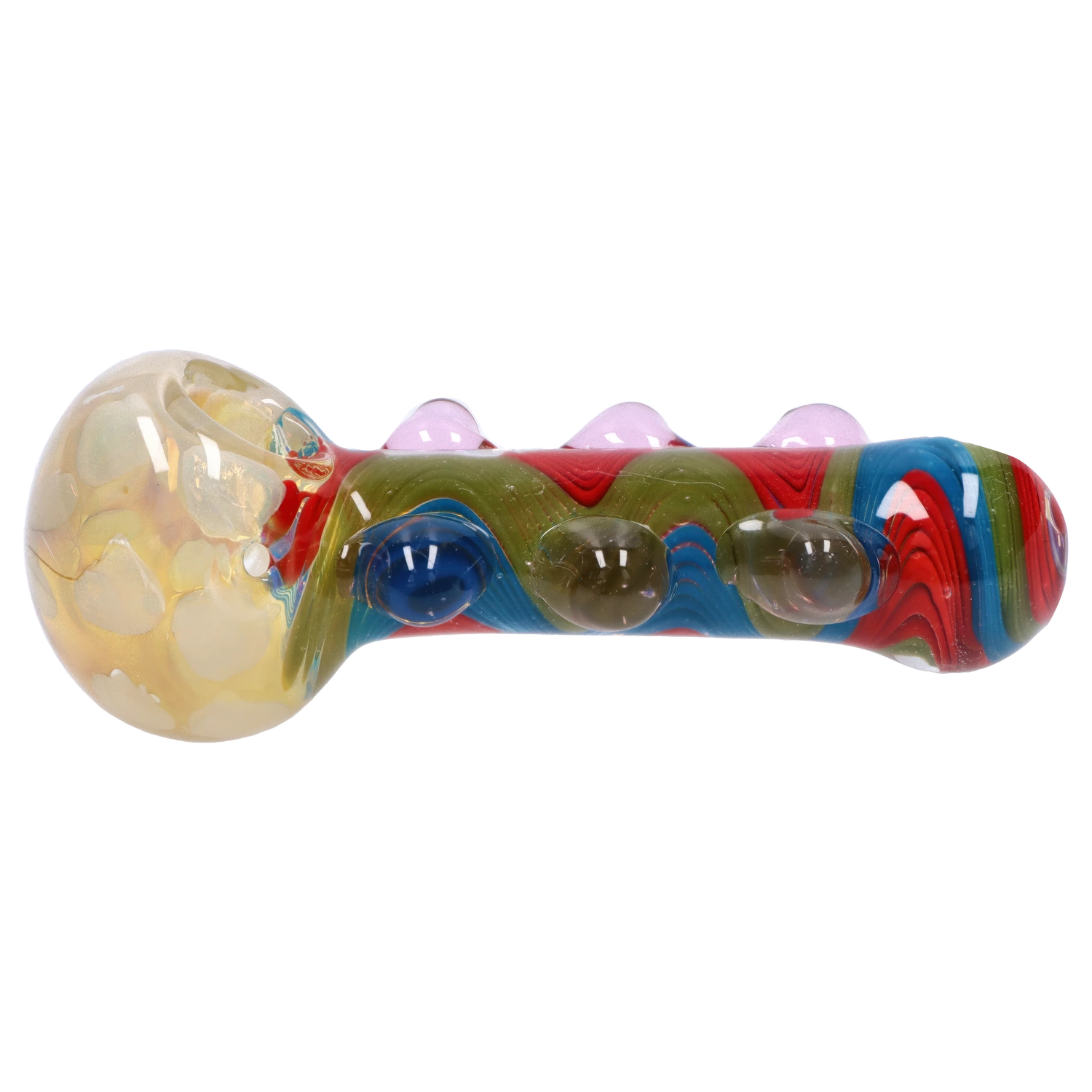 GC Bumpy Color Twist Fume Spoon Pipe