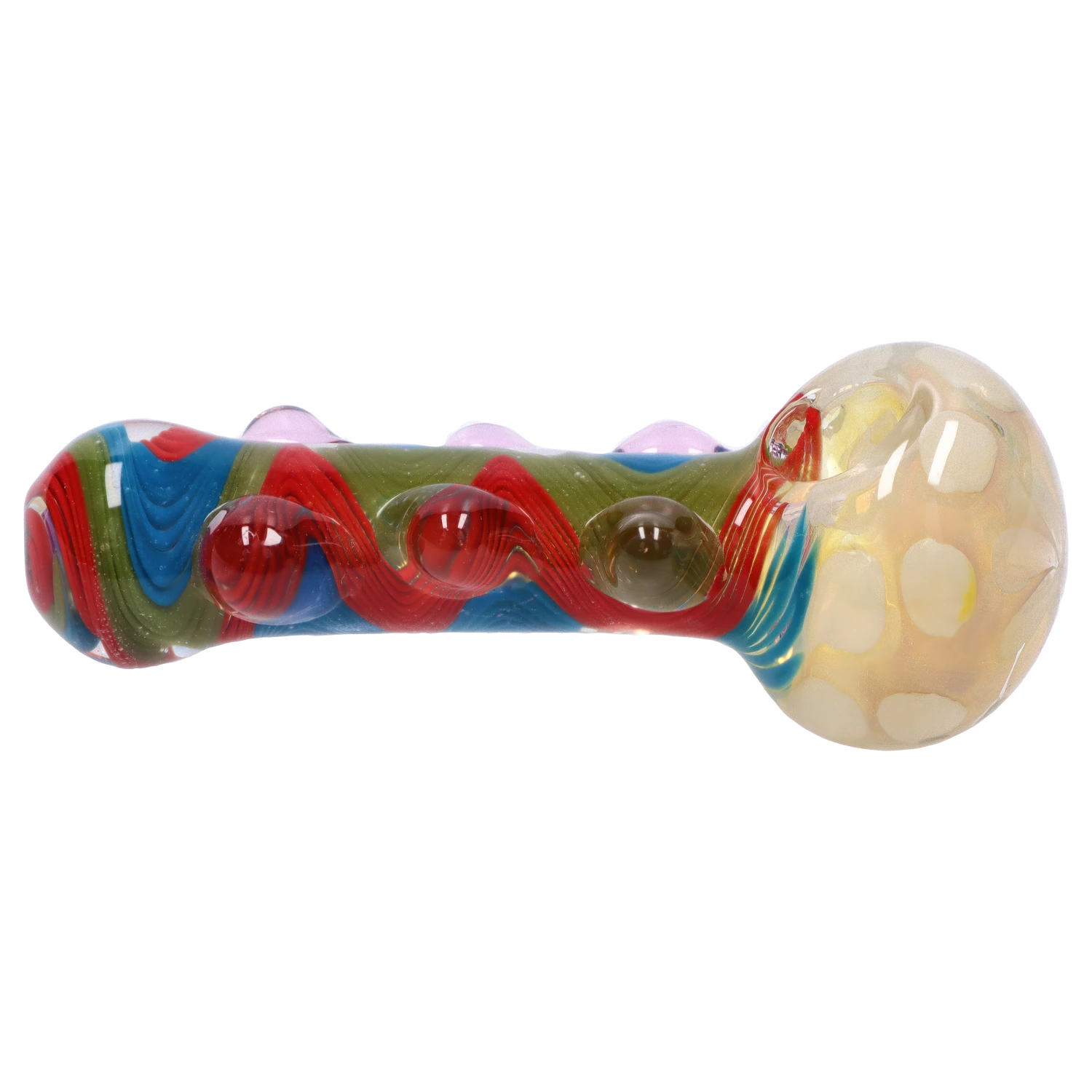 GC Bumpy Color Twist Fume Spoon Pipe