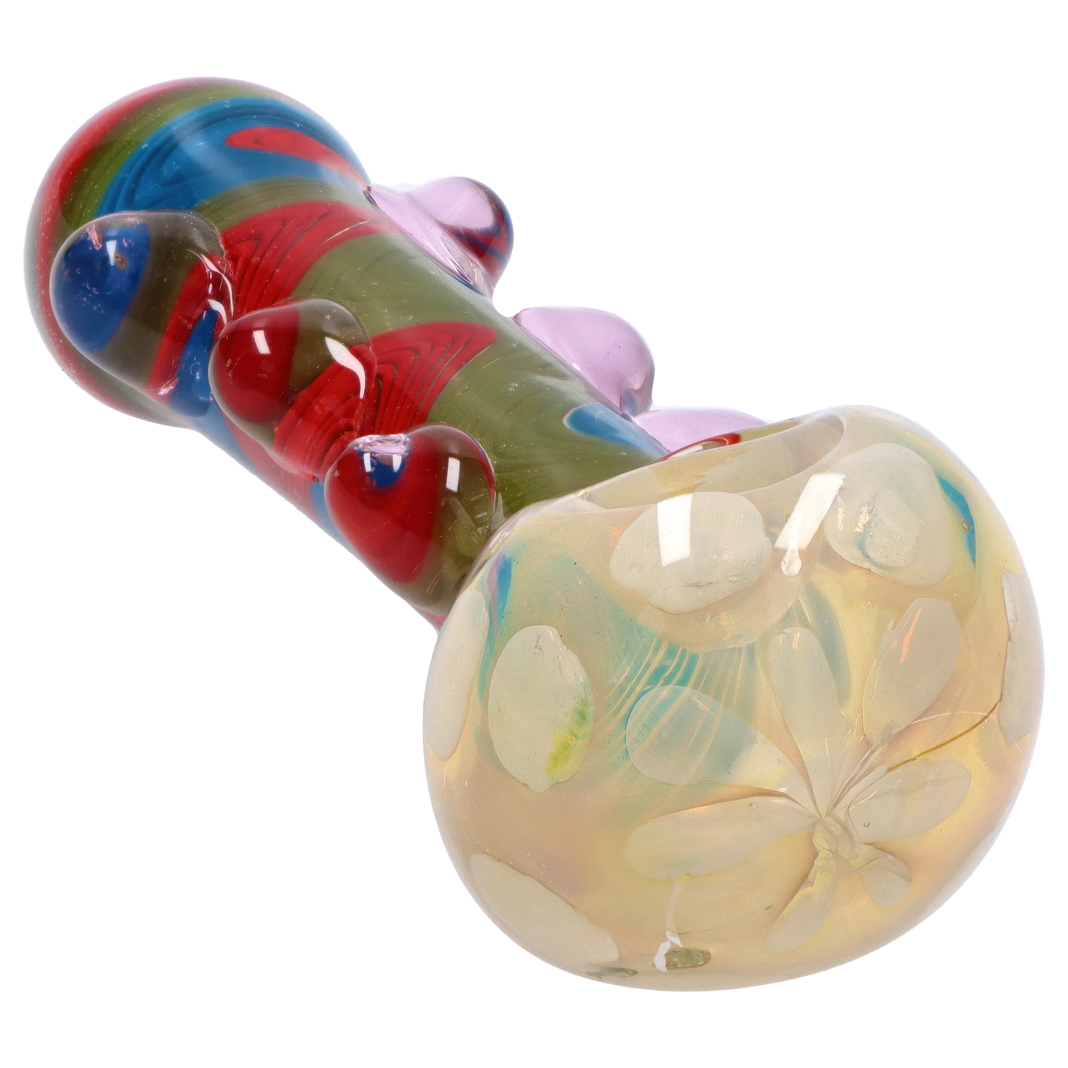 GC Bumpy Color Twist Fume Spoon Pipe