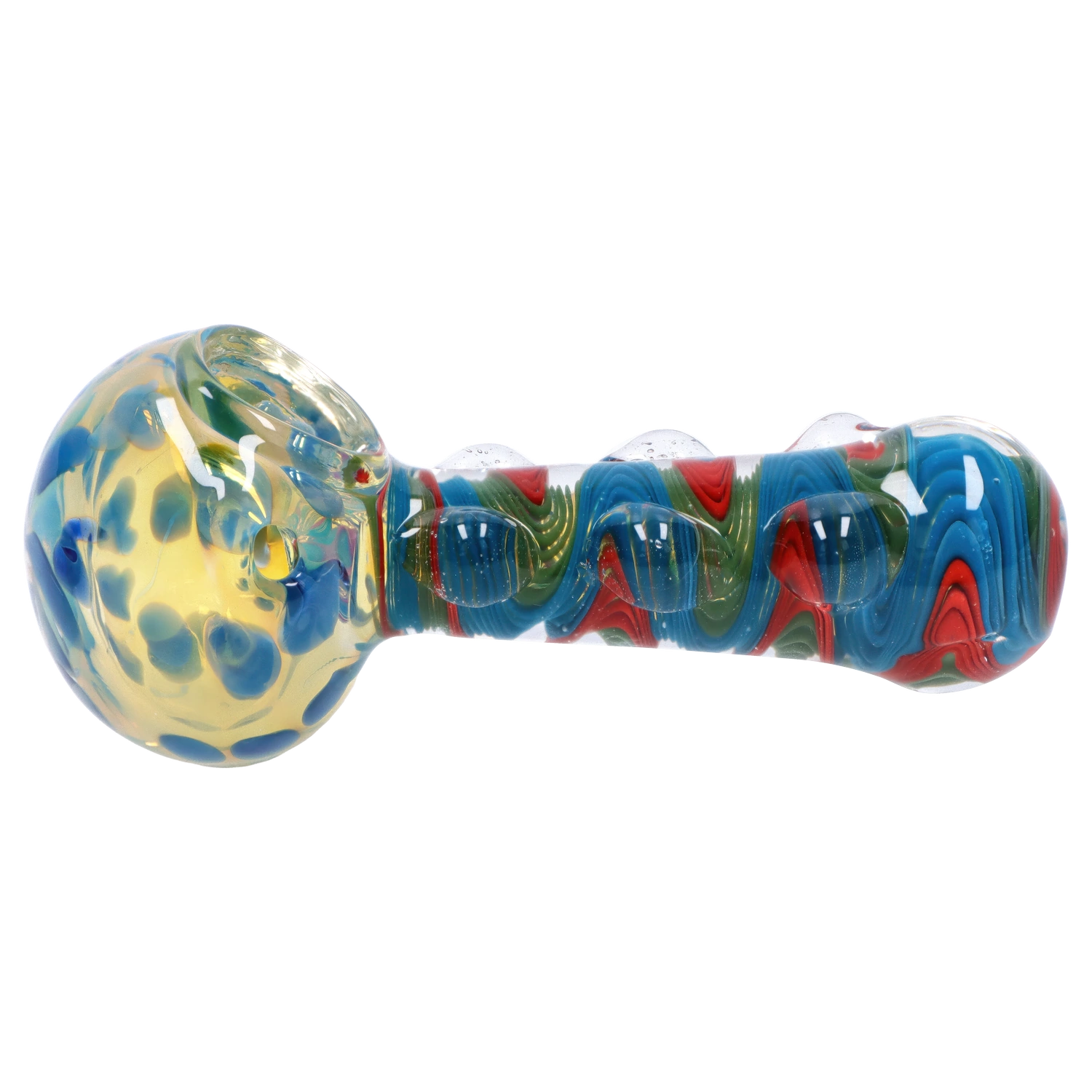 GC Bumpy Color Twist Fume Spoon Pipe