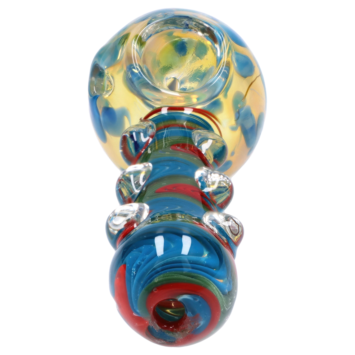 GC Bumpy Color Twist Fume Spoon Pipe