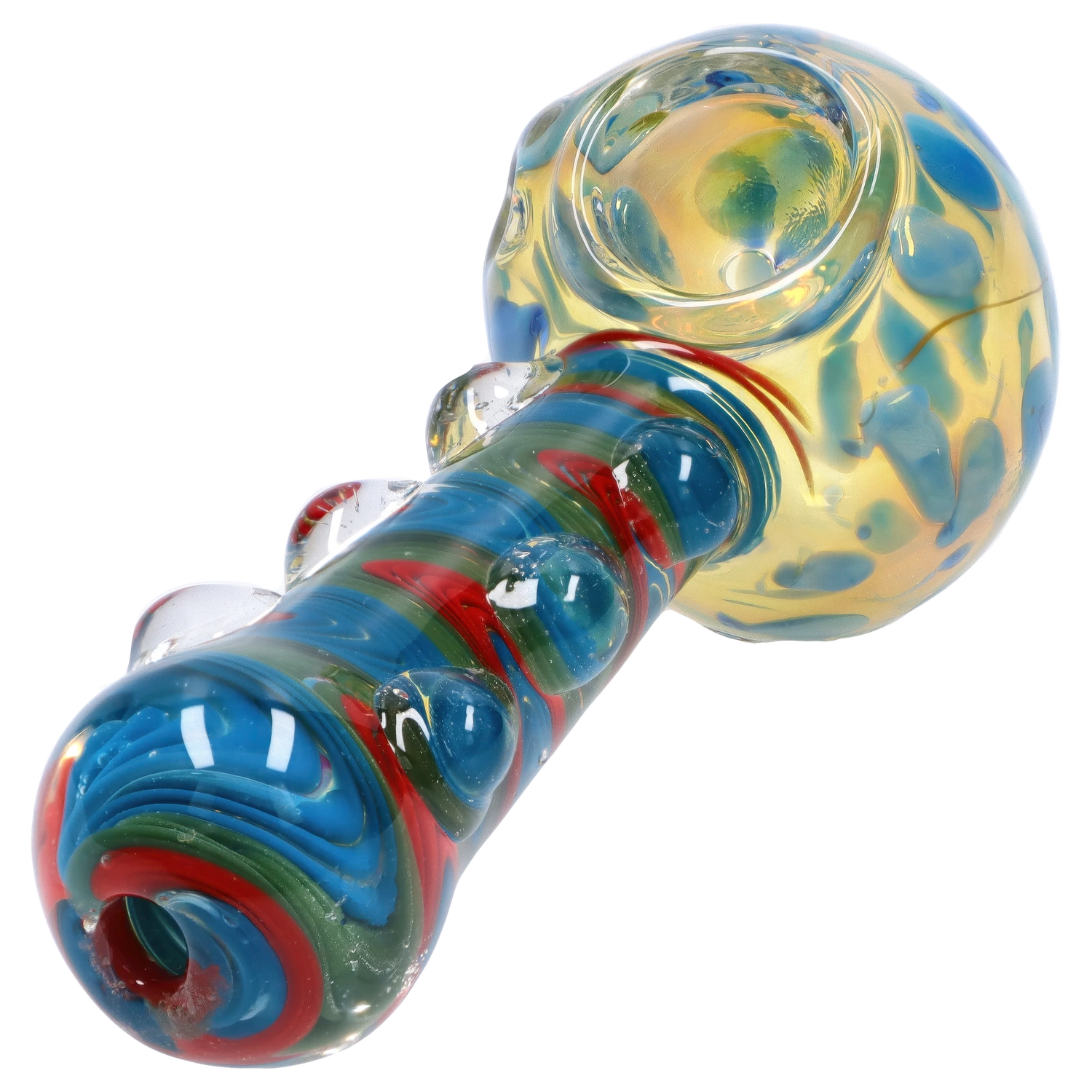 GC Bumpy Color Twist Fume Spoon Pipe