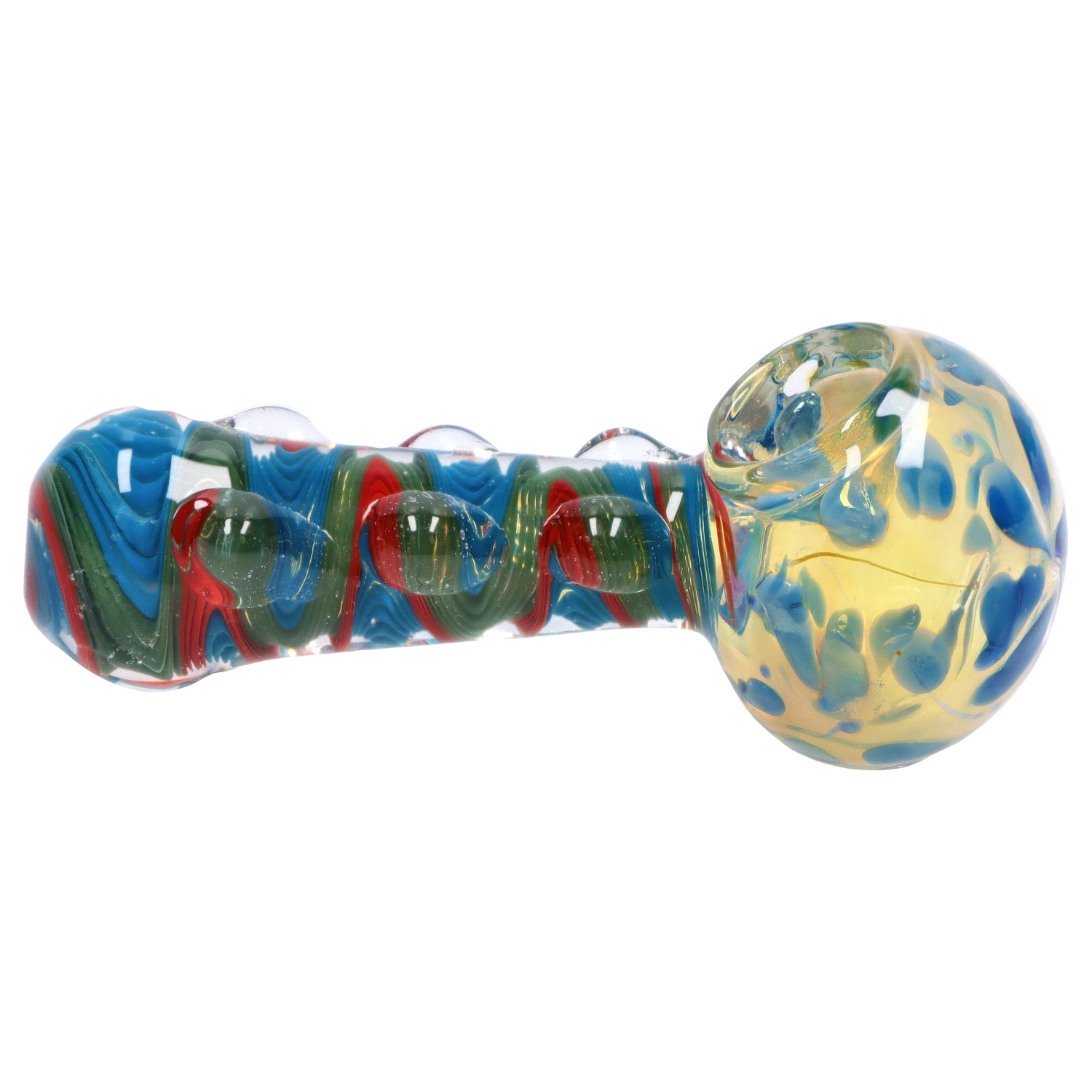 GC Bumpy Color Twist Fume Spoon Pipe