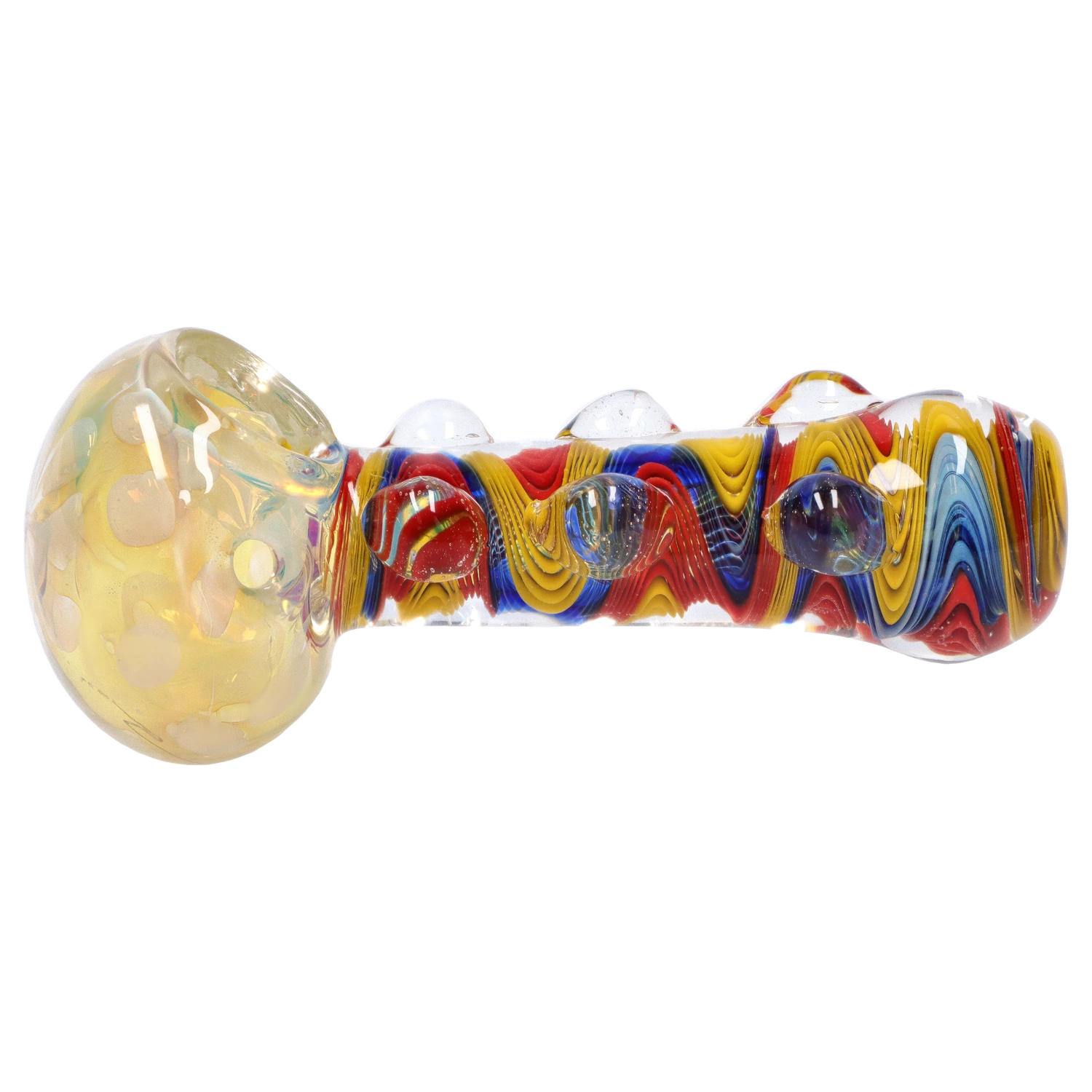 GC Bumpy Color Twist Fume Spoon Pipe