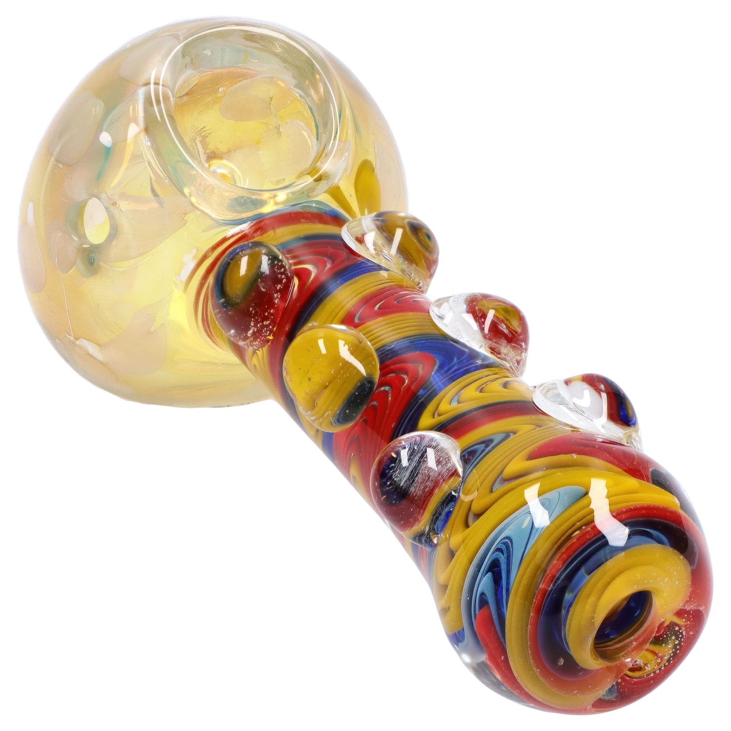 GC Bumpy Color Twist Fume Spoon Pipe