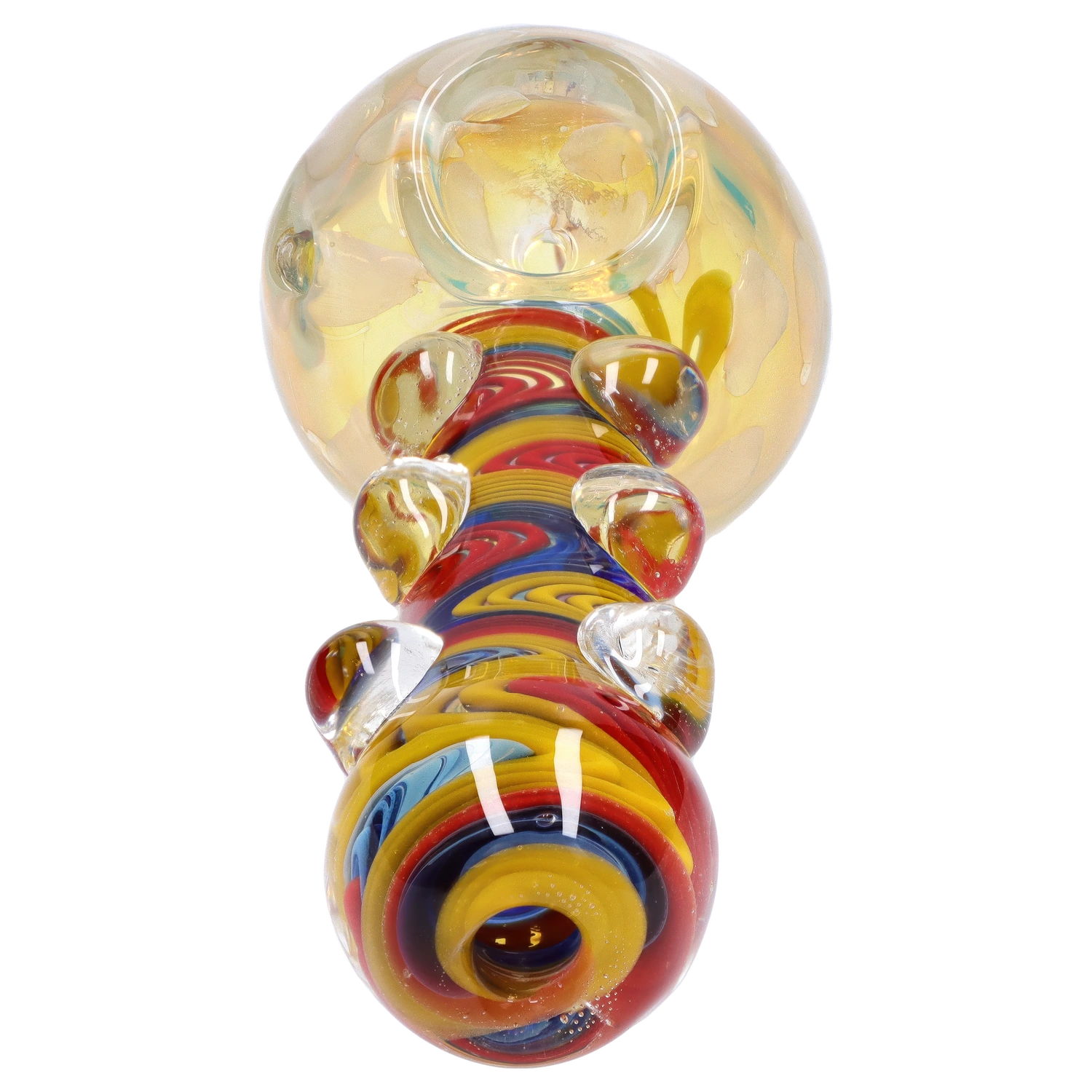 GC Bumpy Color Twist Fume Spoon Pipe