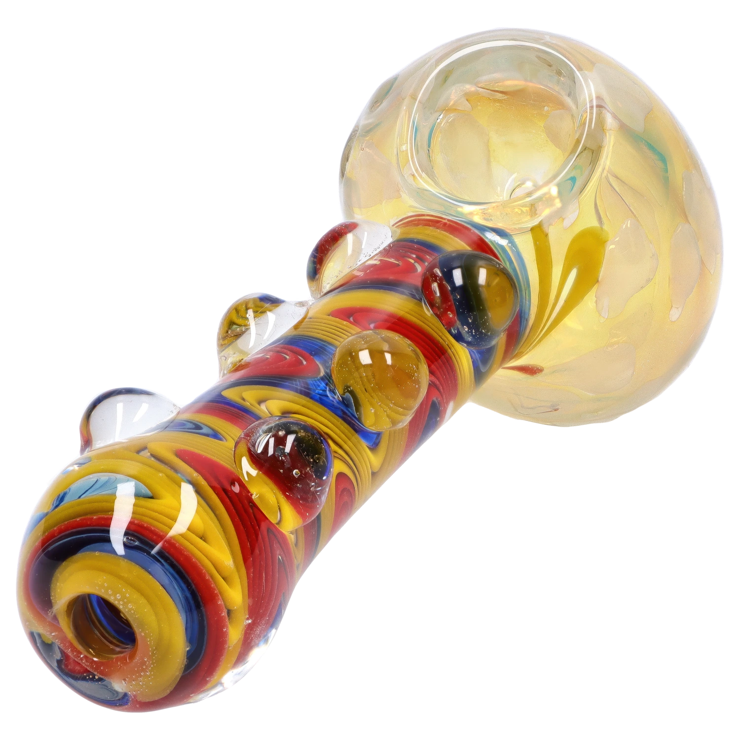 GC Bumpy Color Twist Fume Spoon Pipe