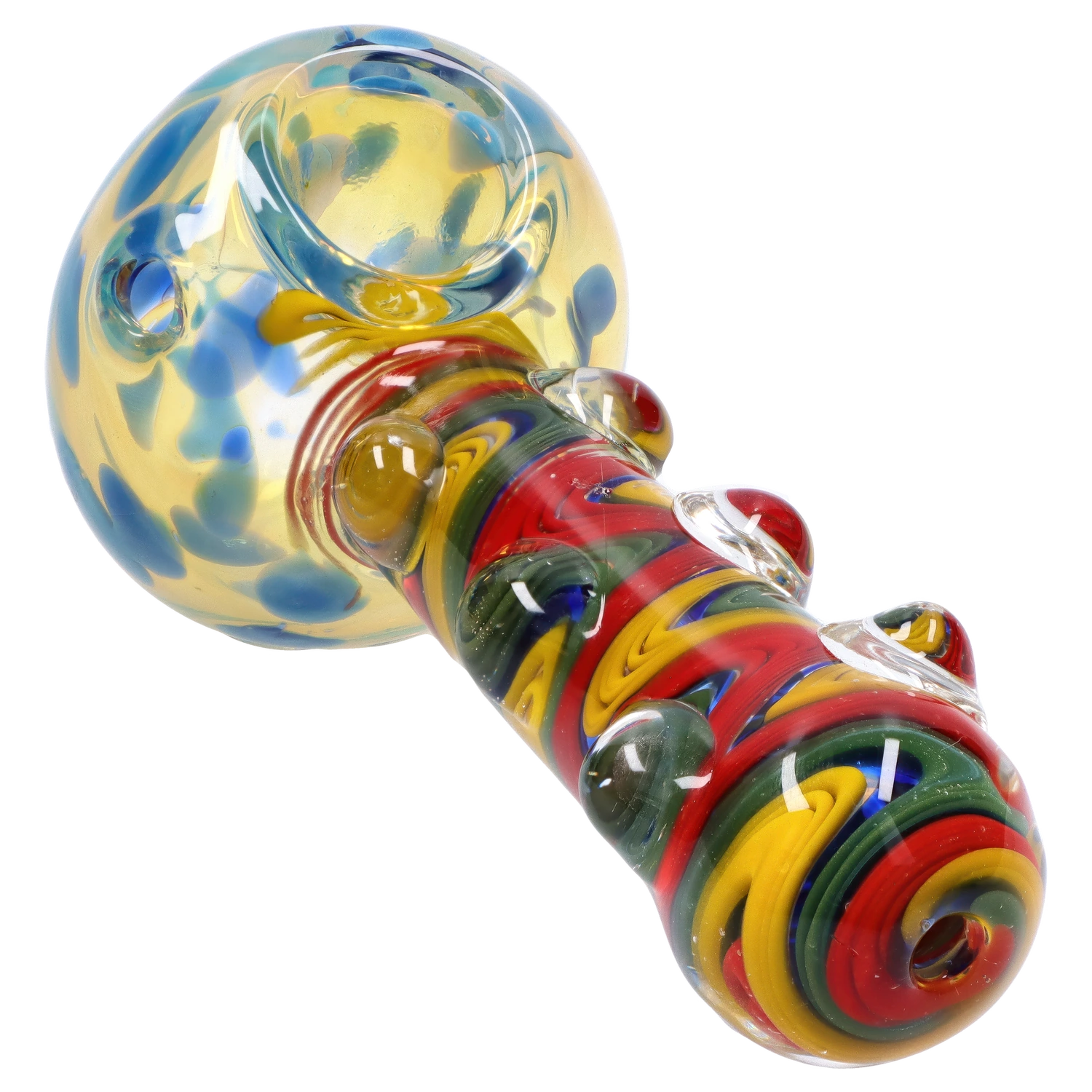 GC Bumpy Color Twist Fume Spoon Pipe