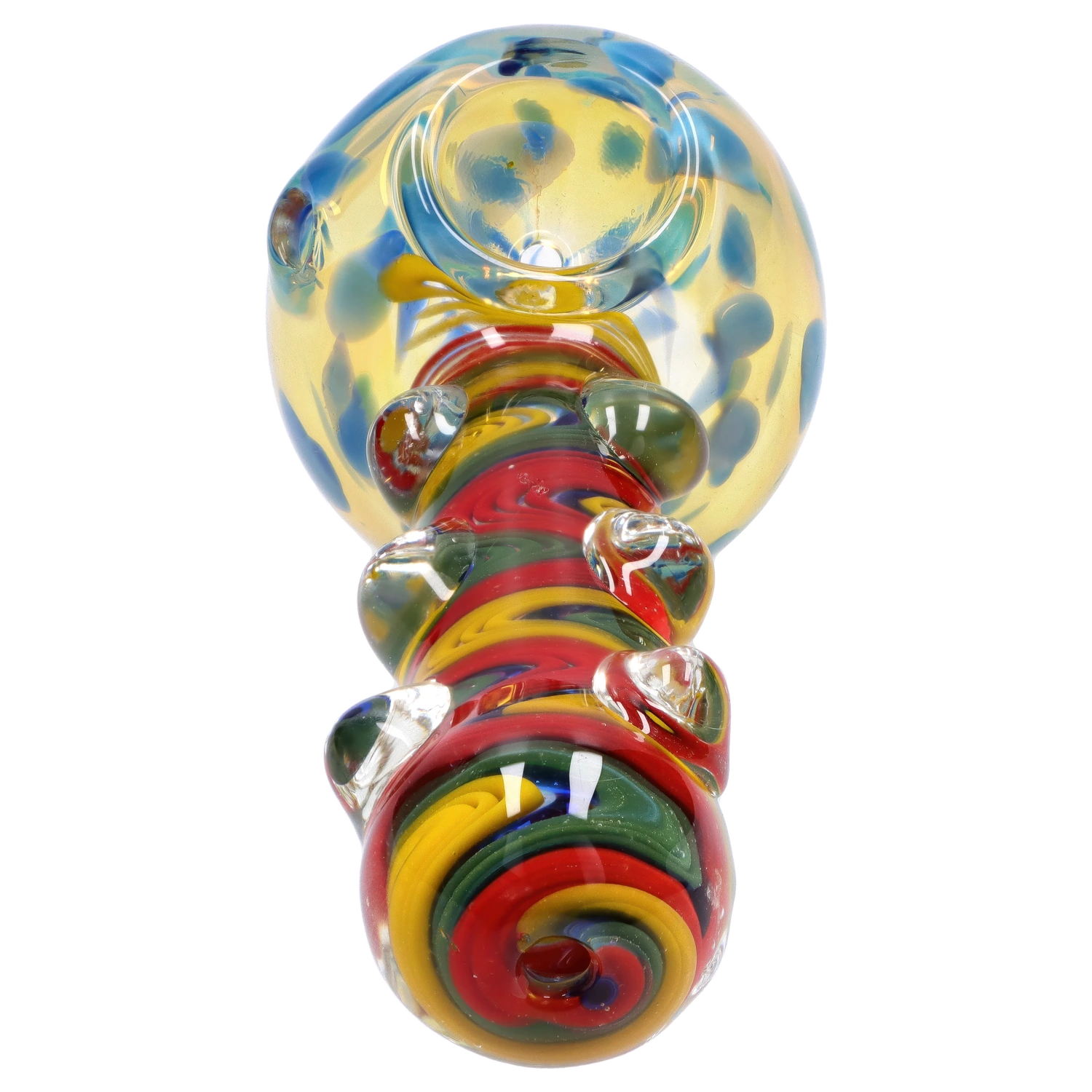GC Bumpy Color Twist Fume Spoon Pipe
