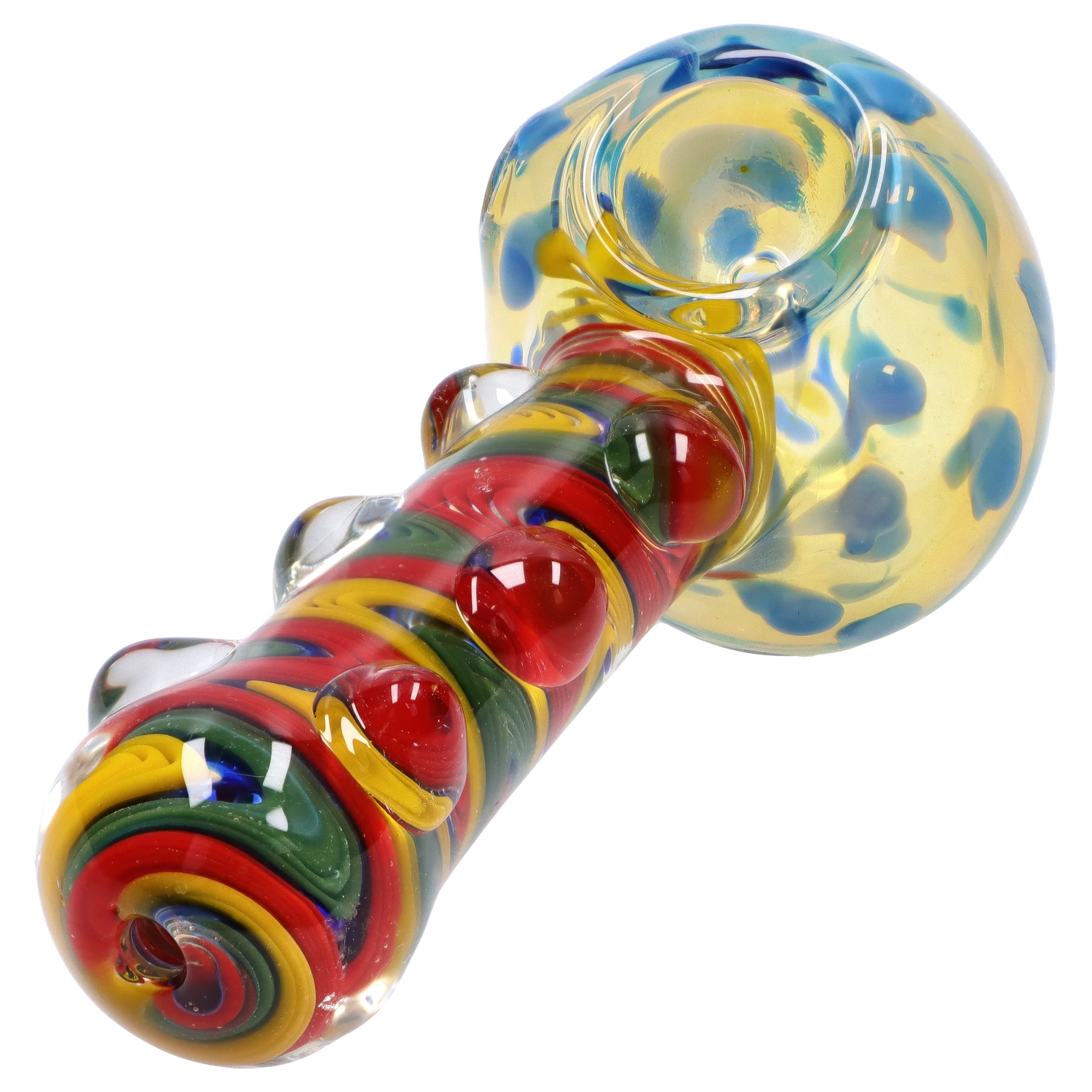 GC Bumpy Color Twist Fume Spoon Pipe
