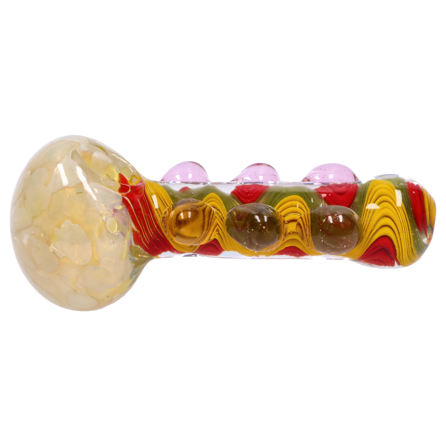 GC Bumpy Color Twist Fume Spoon Pipe