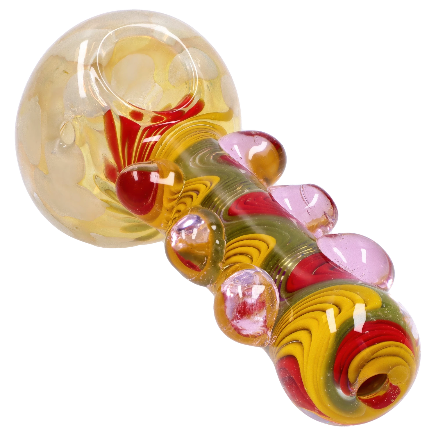GC Bumpy Color Twist Fume Spoon Pipe