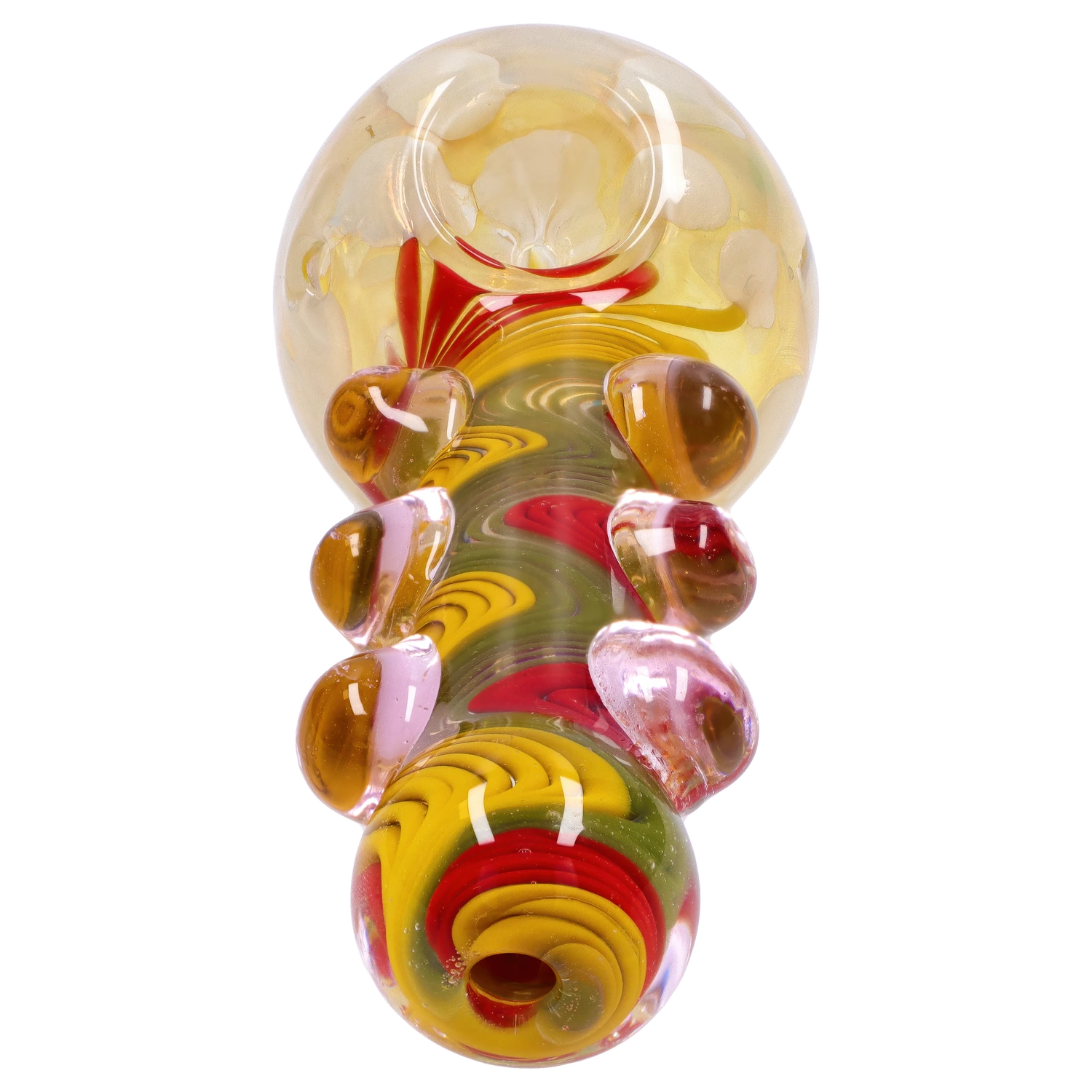 GC Bumpy Color Twist Fume Spoon Pipe