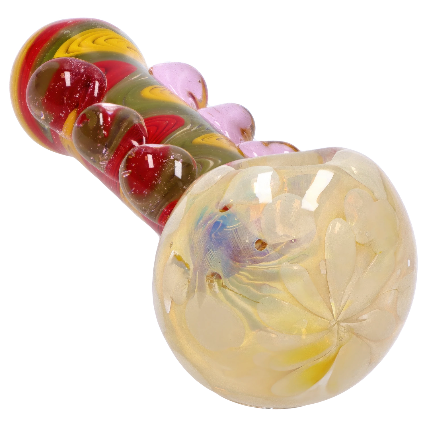 GC Bumpy Color Twist Fume Spoon Pipe