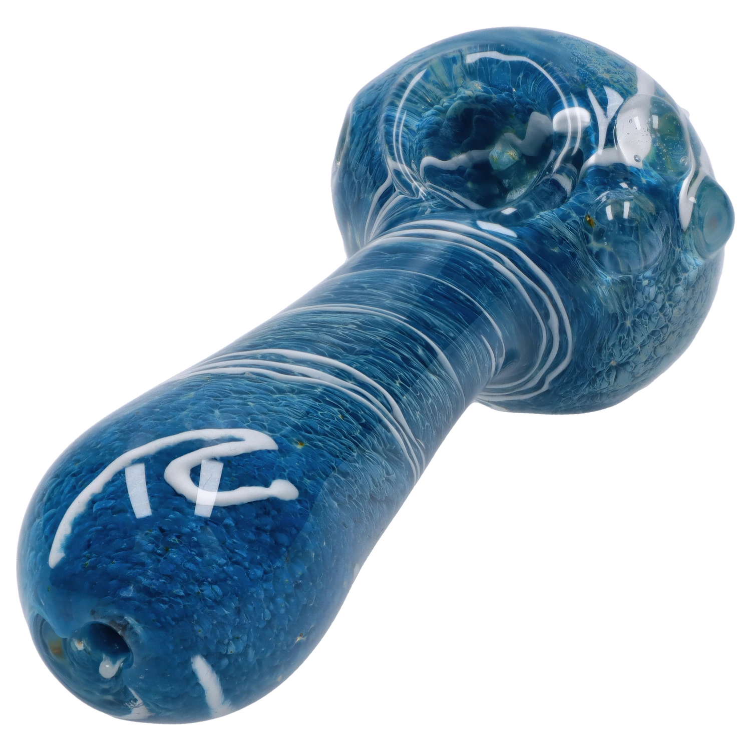 GC Fancy Frit with Streak Spoon Pipe